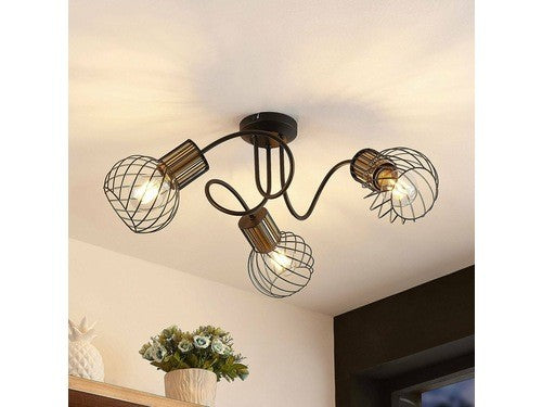 Lindby Cornel lubinis šviestuvas, narveliai, trys šviestuvai