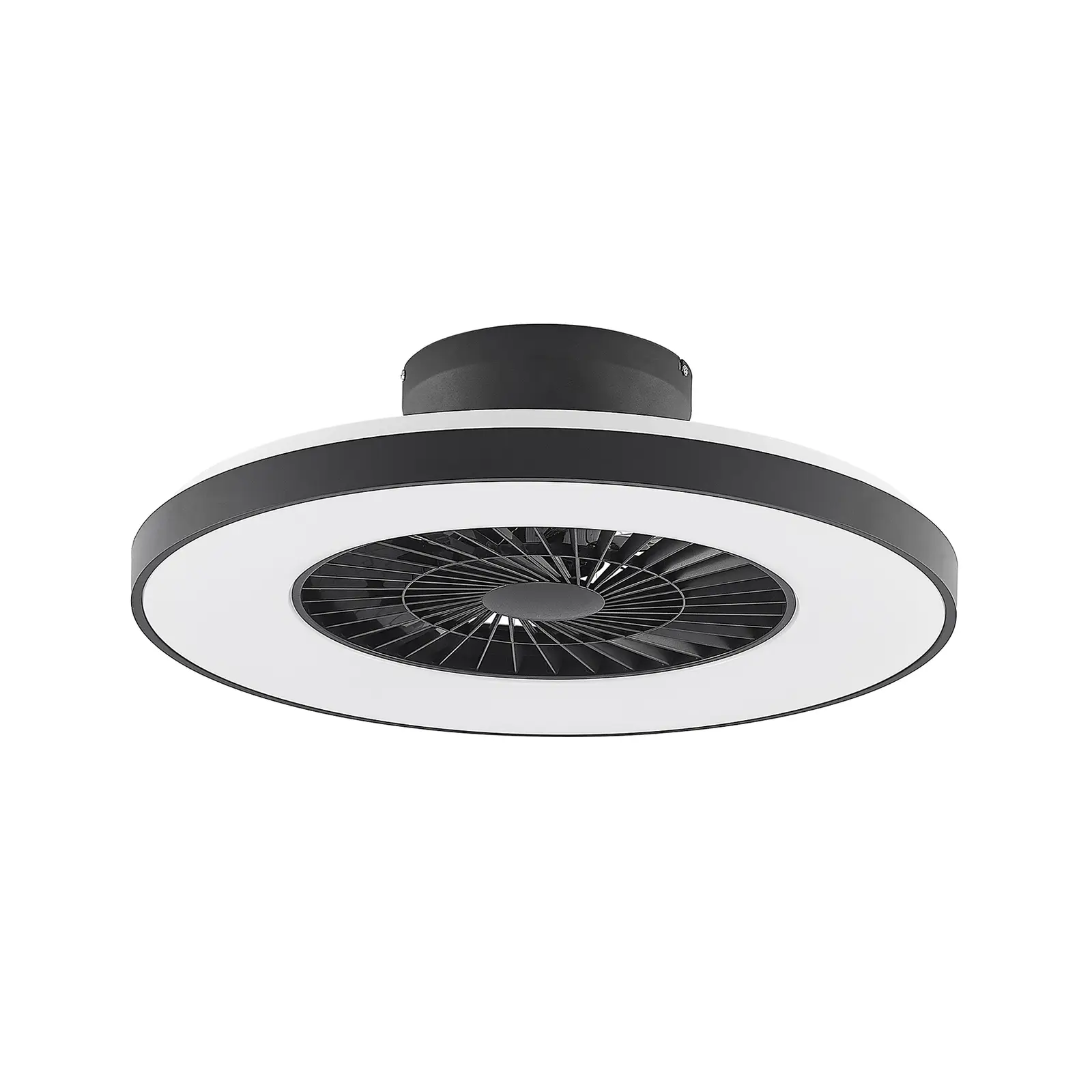 Starluna Orligo LED lubų ventiliatorius, matinė juoda