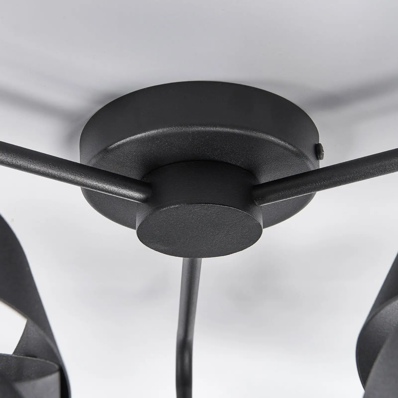 Tornado lubinis šviestuvas, juodas, trijų lempučių