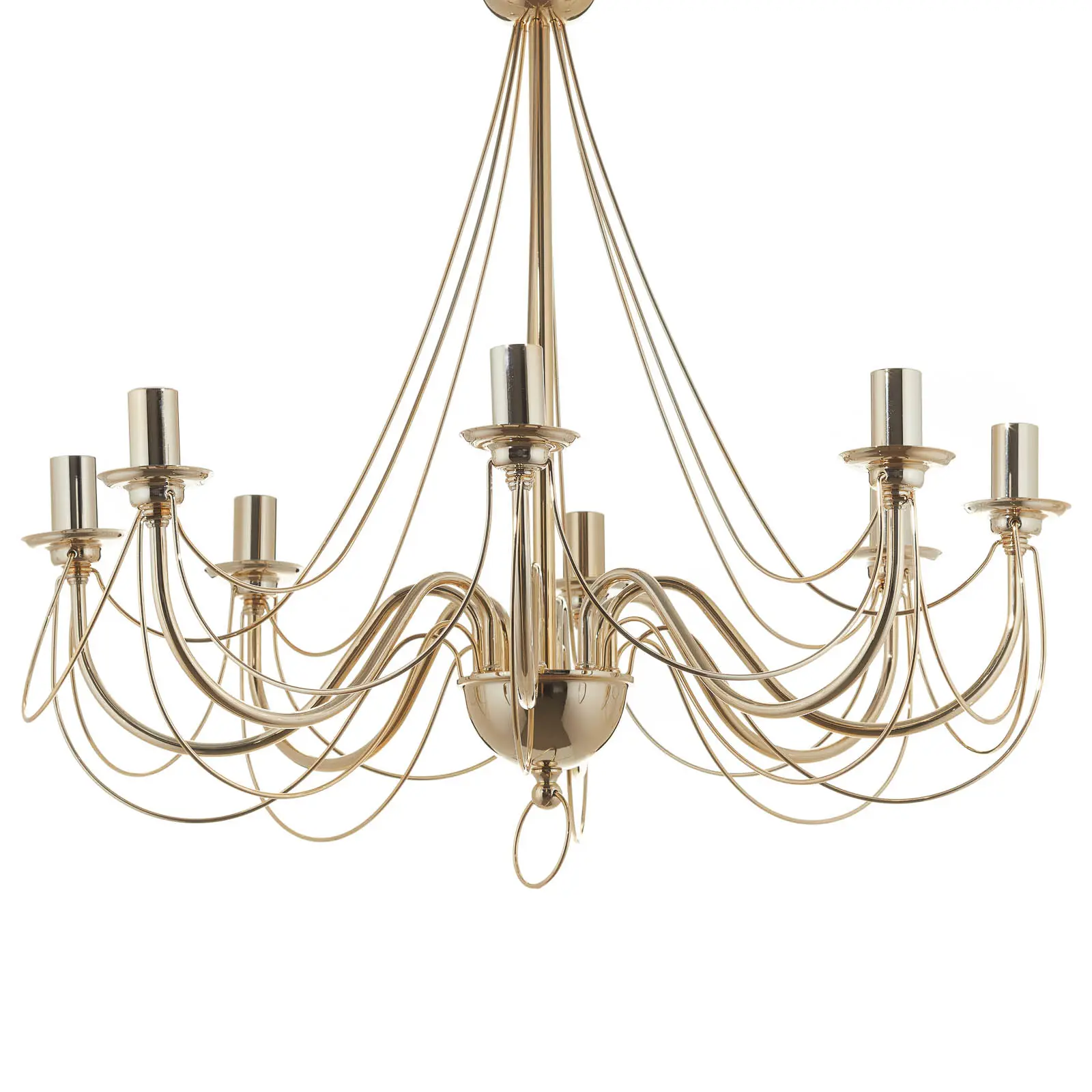 Lis Poland Kabantis sietynas Retro, 8 pl. auksinė, 75 cm pakaba