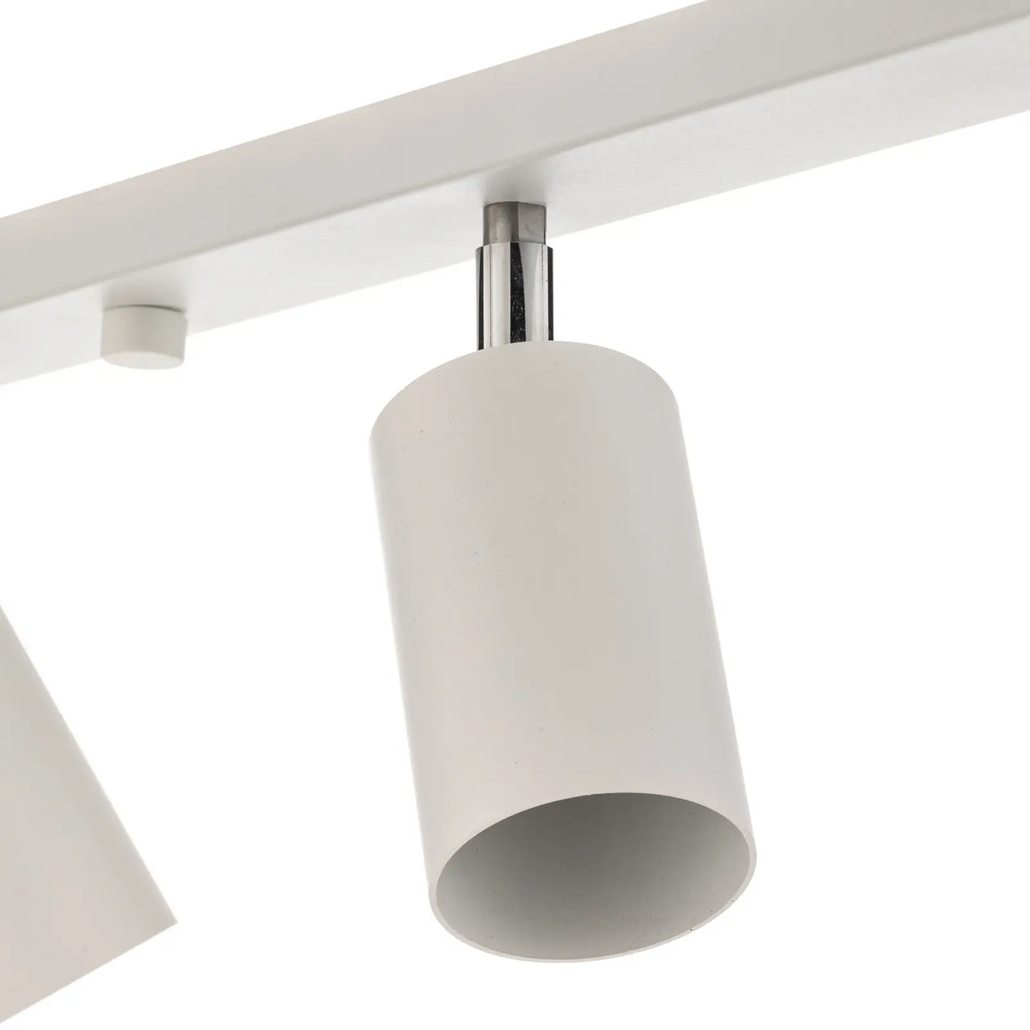 Lubinis šviestuvas Apvalus, baltas, 6 pl. linijinis