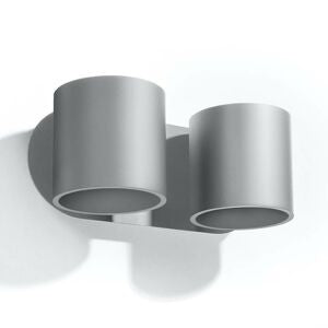 Sieninis šviestuvas Mirza aukštyn/žemyn 2pl. pilkos spalvos