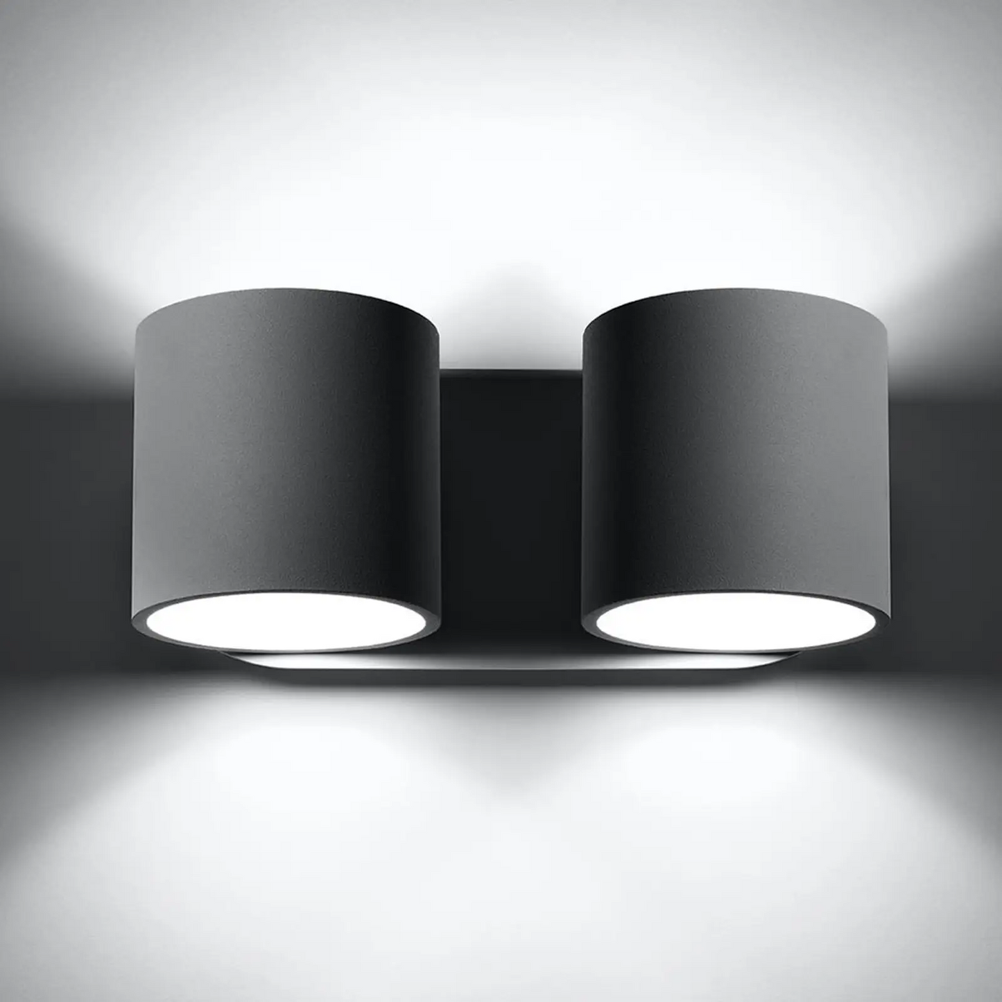 Sieninis šviestuvas Mirza aukštyn/žemyn 2pl. pilkos spalvos