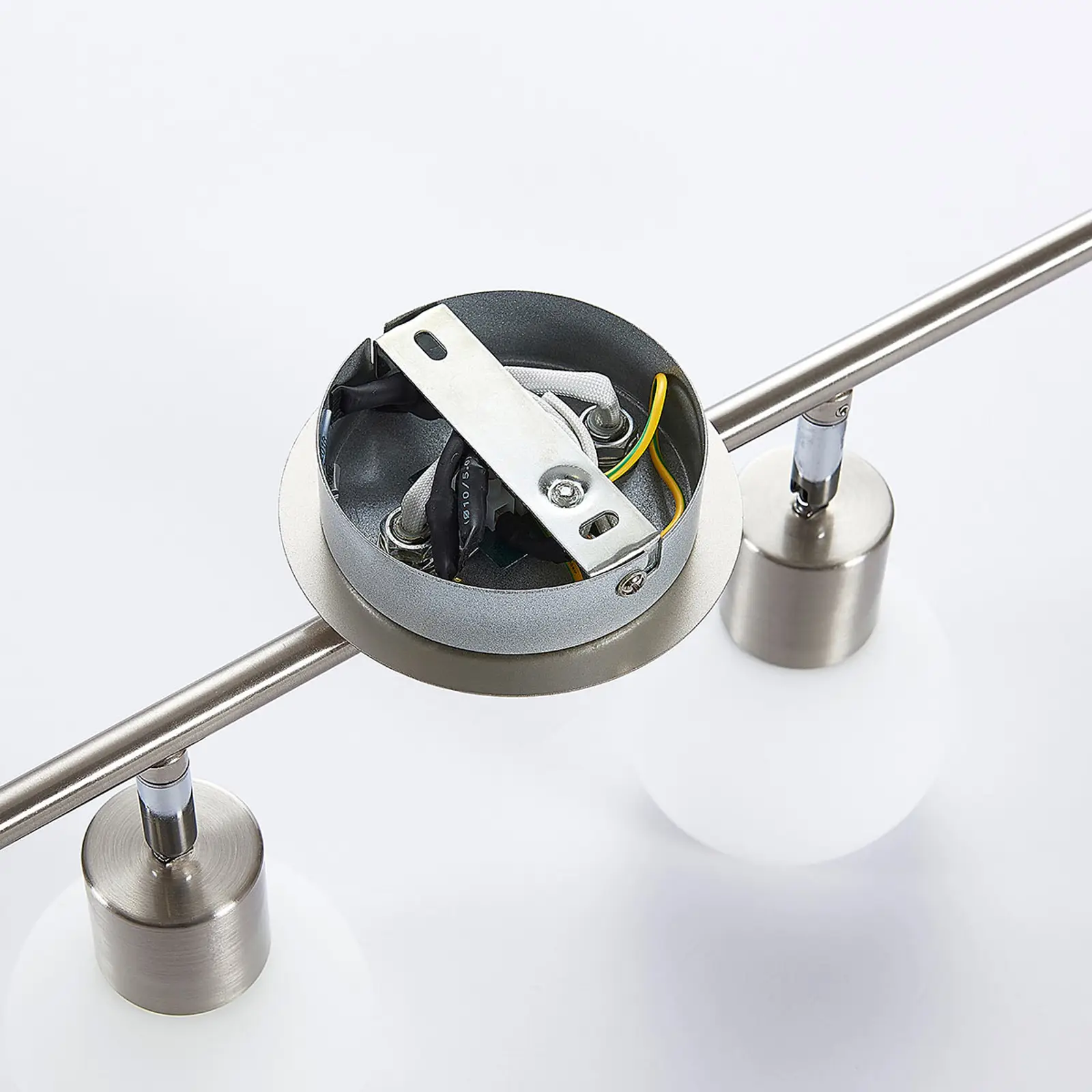 LED lubinis šviestuvas Elaina, 4 lempučių, matinis nikelis