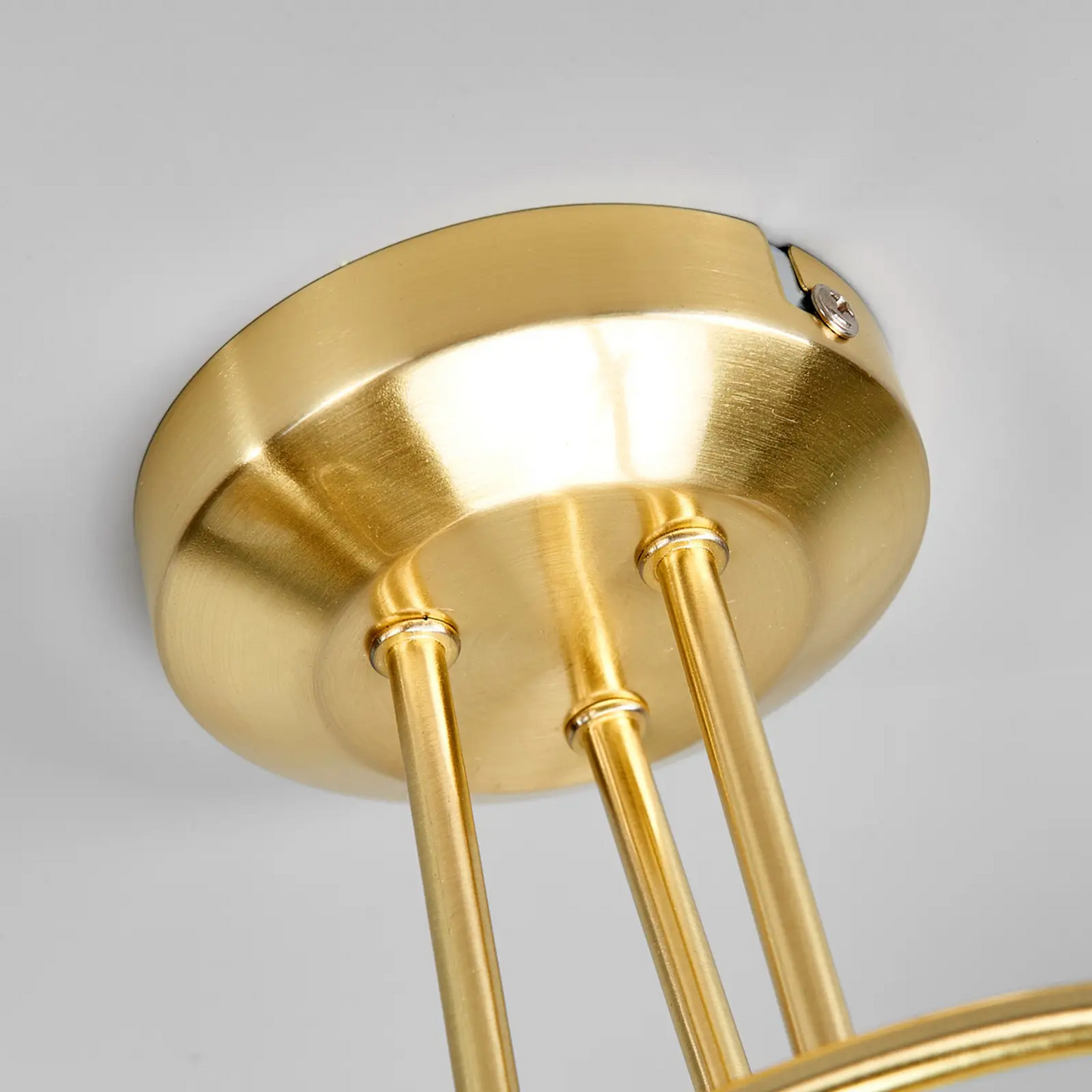 Elaina LED lubinis šviestuvas, 3 liepsnų, žalvaris