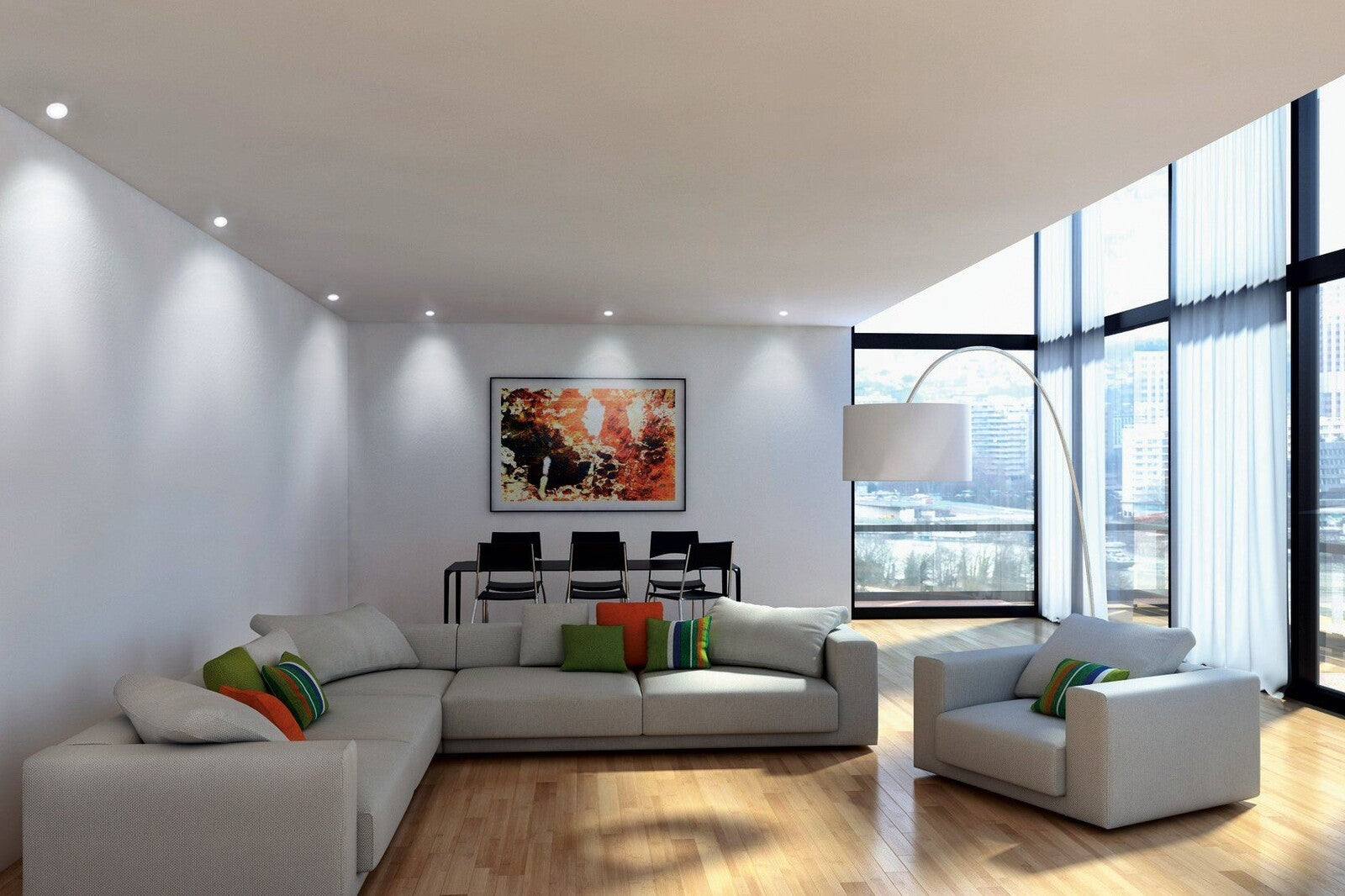 5.4W LED ĮMONTUOJAMA PANELĖ FUEVA-C EGLO CONNECT Ø12 32737