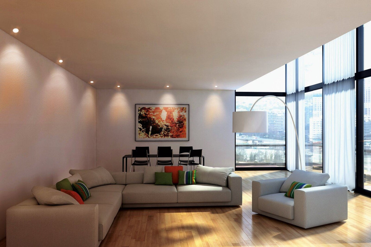 5.4W LED ĮMONTUOJAMA PANELĖ FUEVA-C EGLO CONNECT Ø12 32737