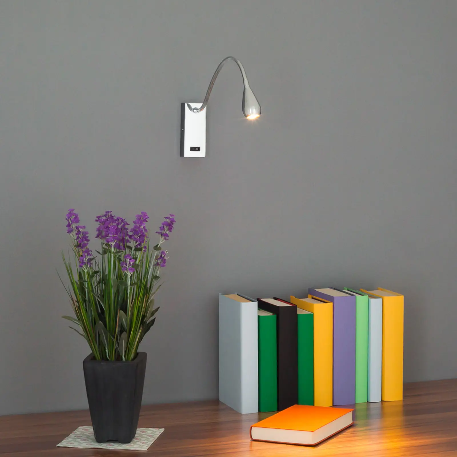 Lindby Rasmus LED sieninis šviestuvas chromo