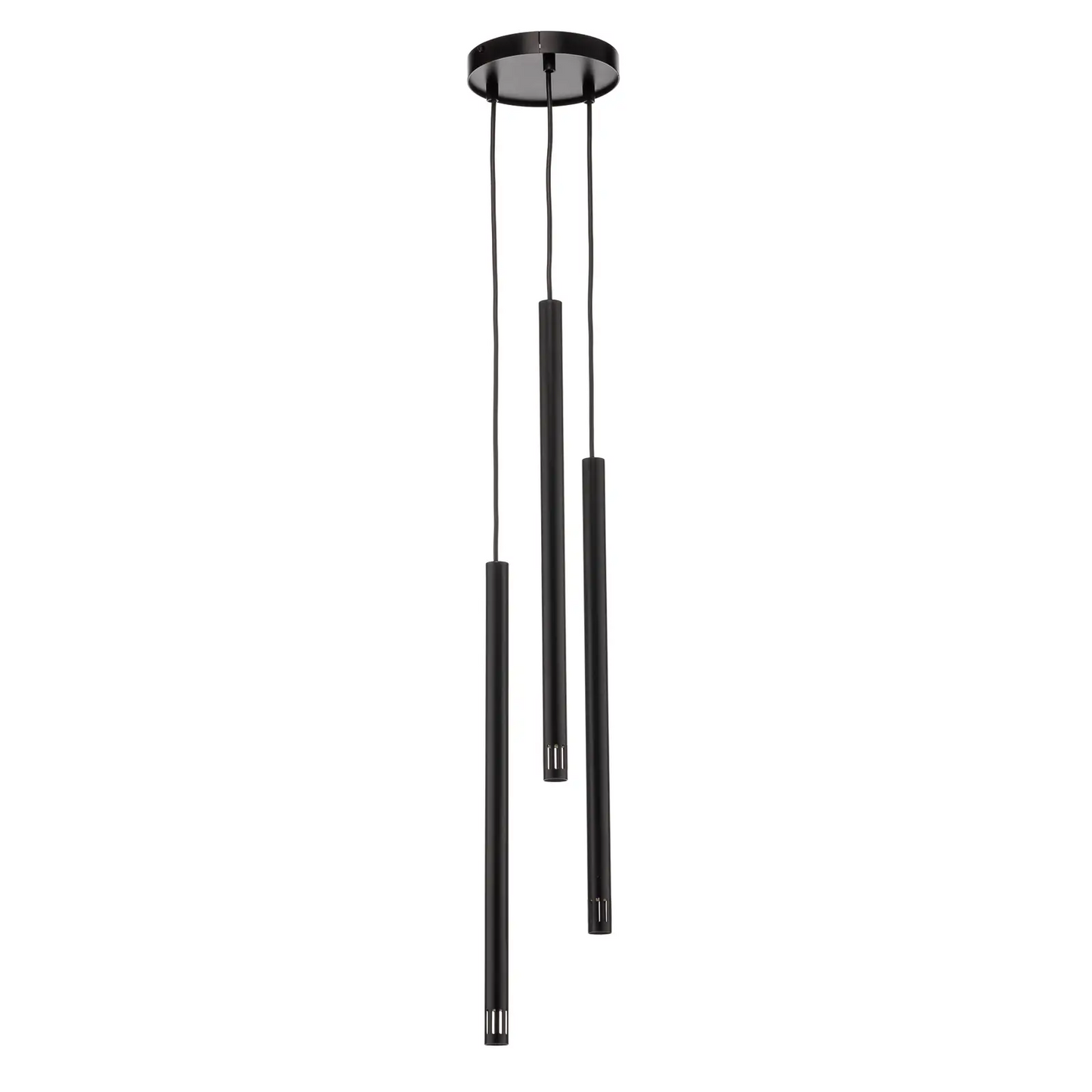 Sopel pakabinamas šviestuvas, 3 lempučių, juodas