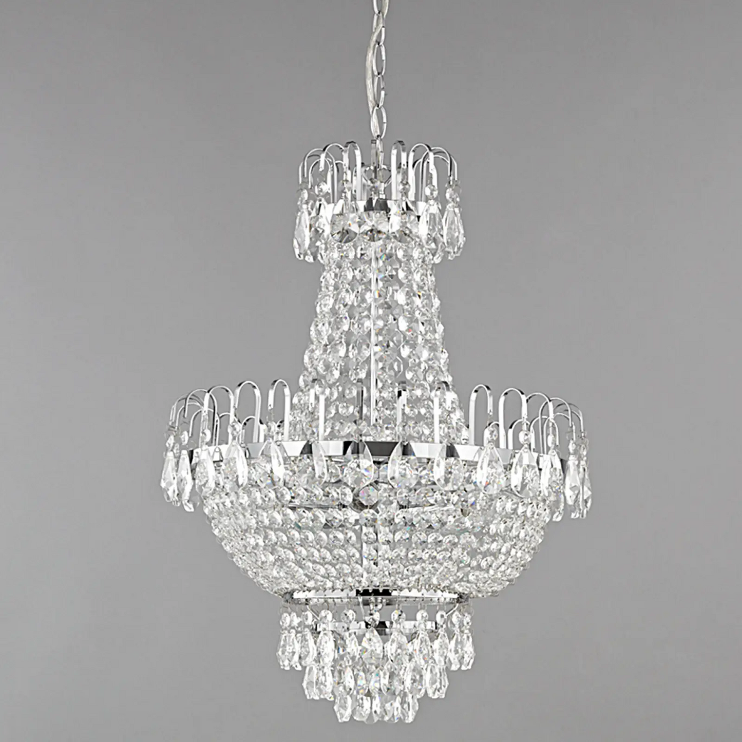 Blizgantis chromo krištolo pakabukas Casparia