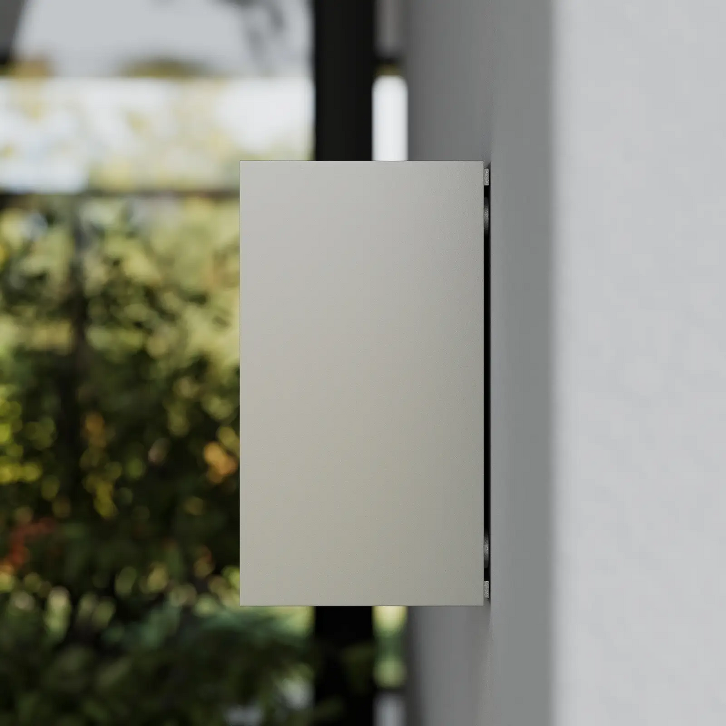 Sidabrinis lauko sieninis šviestuvas Tavi su Bridgelux LED