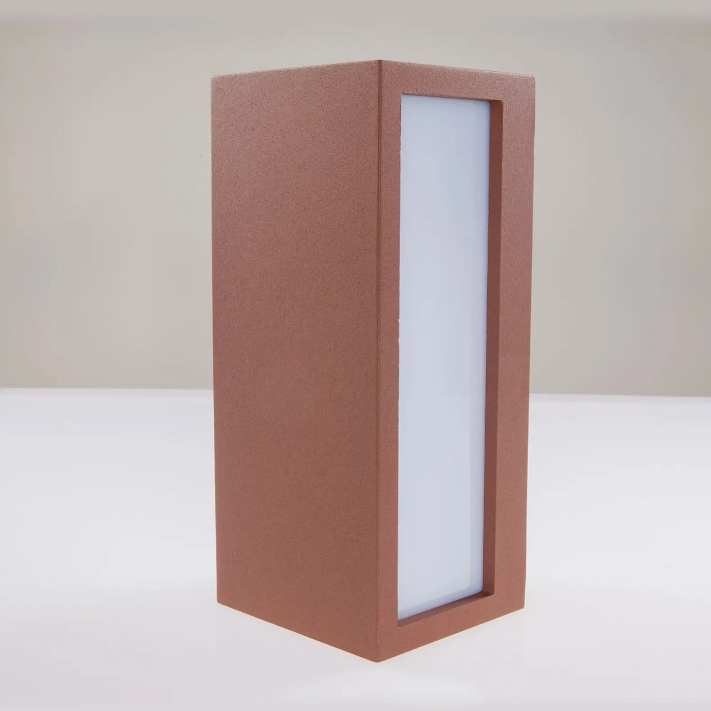 Kampinis lauko sieninis šviestuvas Bente, rūdžių spalvos