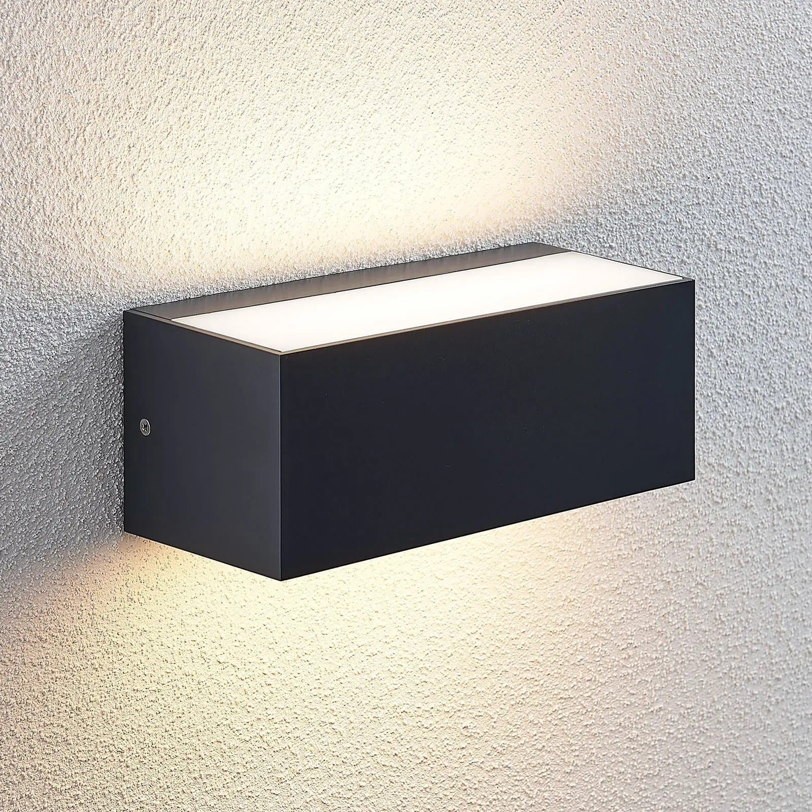 LED lauko sieninis šviestuvas Nienke, IP65, 23 cm