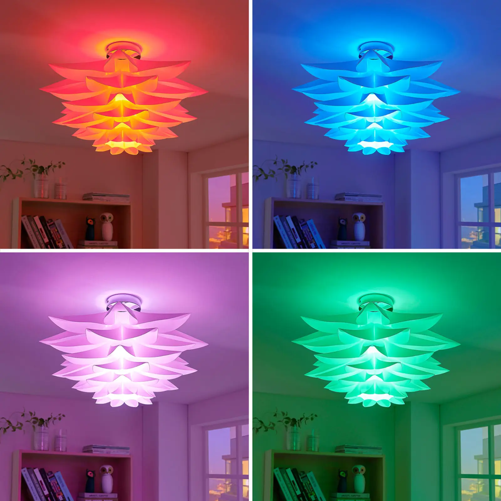 Lindby Smart LED lubinis šviestuvas Lavinja, RGB, programėlė