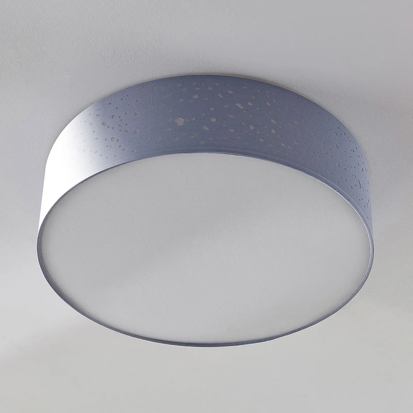 Lubinis šviestuvas Umma, tiesiai ant lubų, pilkas