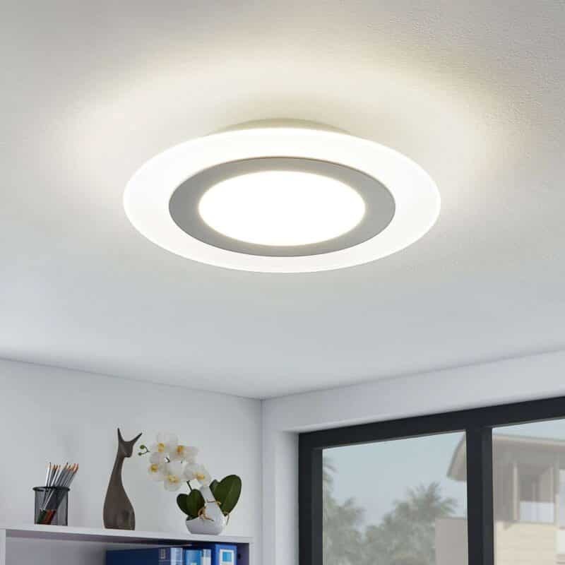 LED lubinis šviestuvas Derik, apvalus, šaltai baltas, blankus.