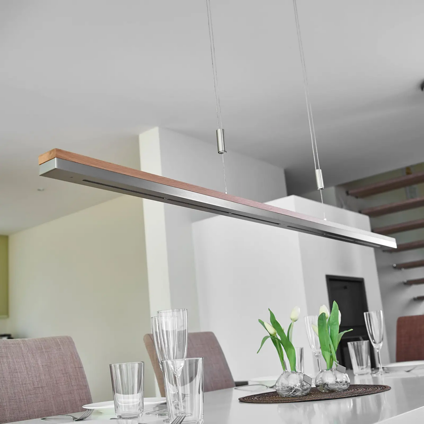 Rothfels LED pakabinamas šviestuvas Elna, nikelis, 118 cm