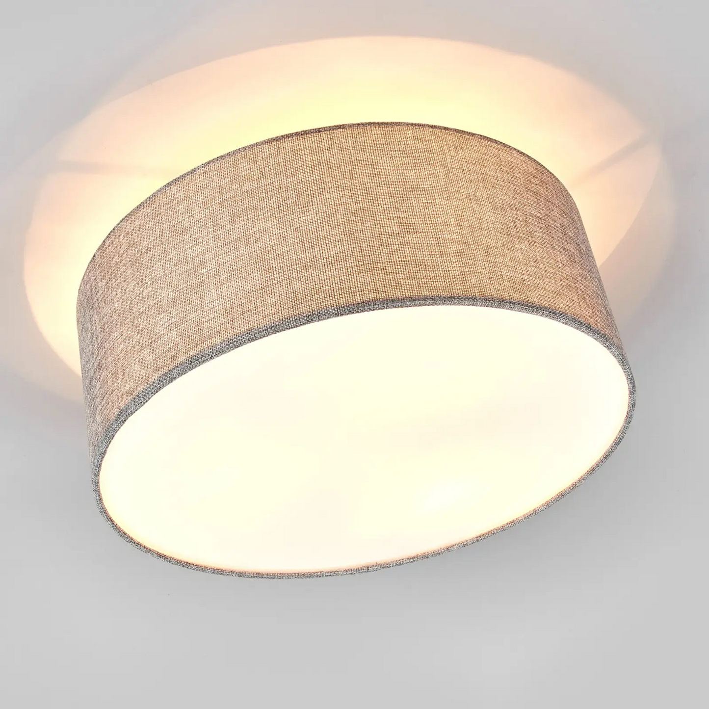 Lubinis šviestuvas Henrika iš pilko audinio