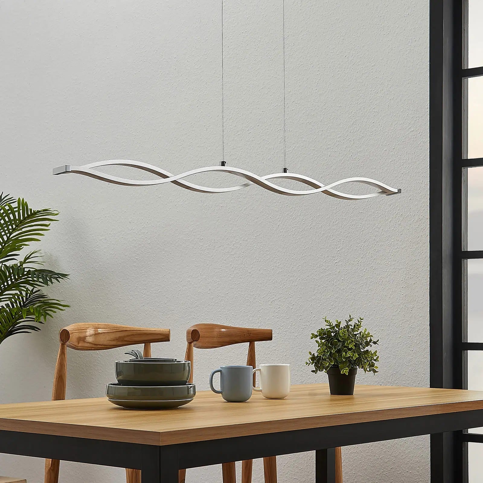 Roan LED linijinis pakabinamas šviestuvas, banguotas