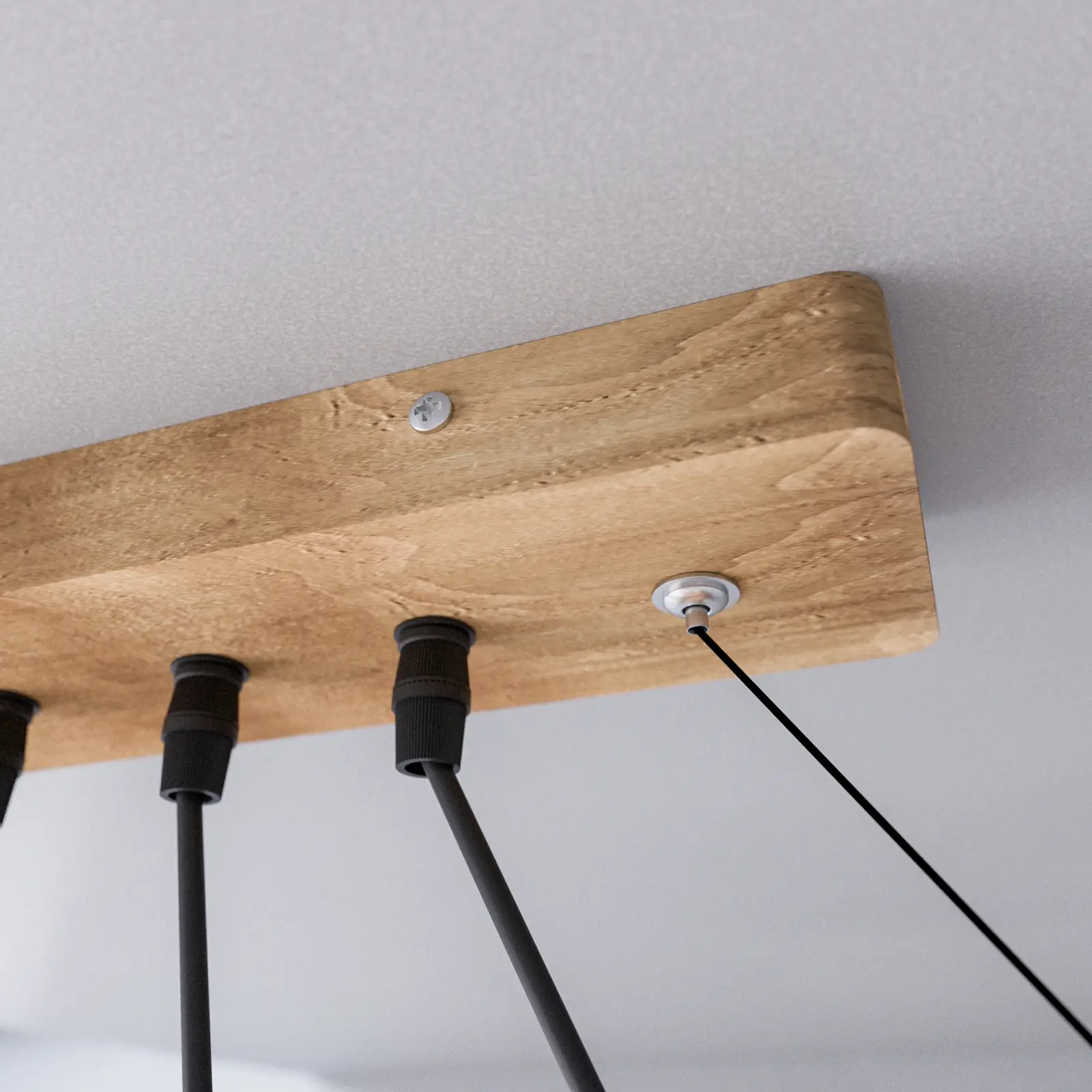 Lindby Mitis LED pakabinamas šviestuvas pagamintas iš betono ir medžio