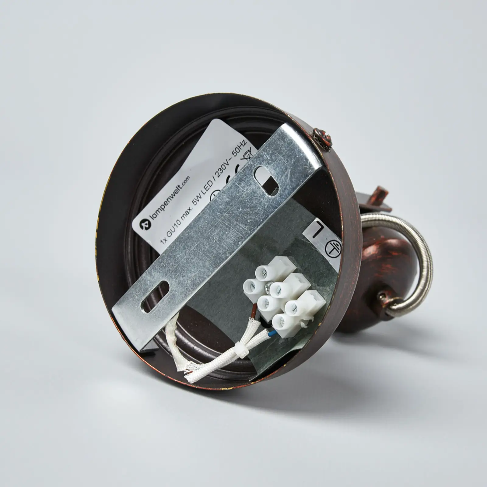 Rudai-auksinis prožektorius Cansu, GU10 LED