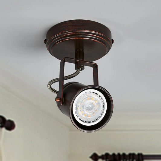 Rudai-auksinis prožektorius Cansu, GU10 LED