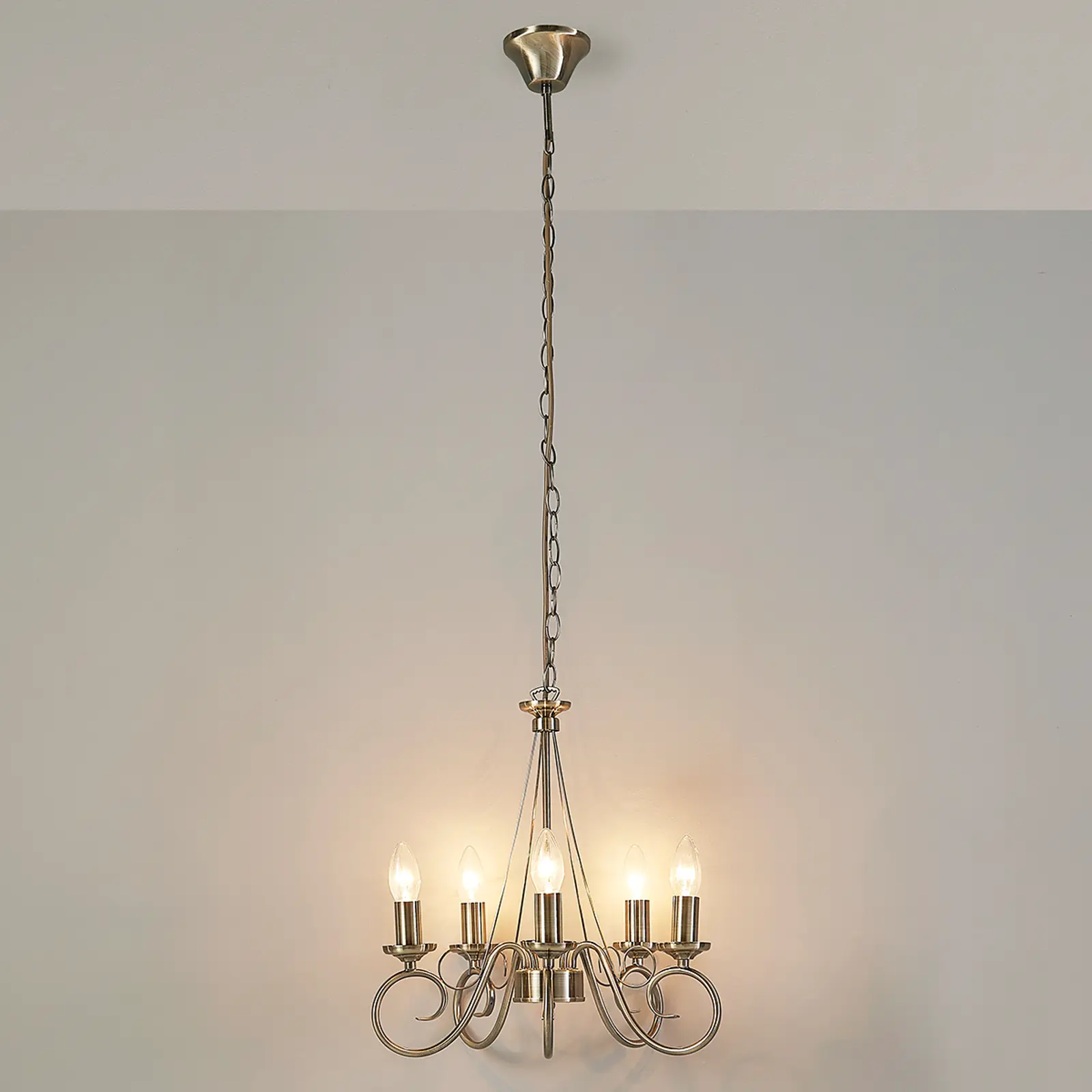 Šviestuvas Marnia, senovinis žalvaris, 5 žibintai