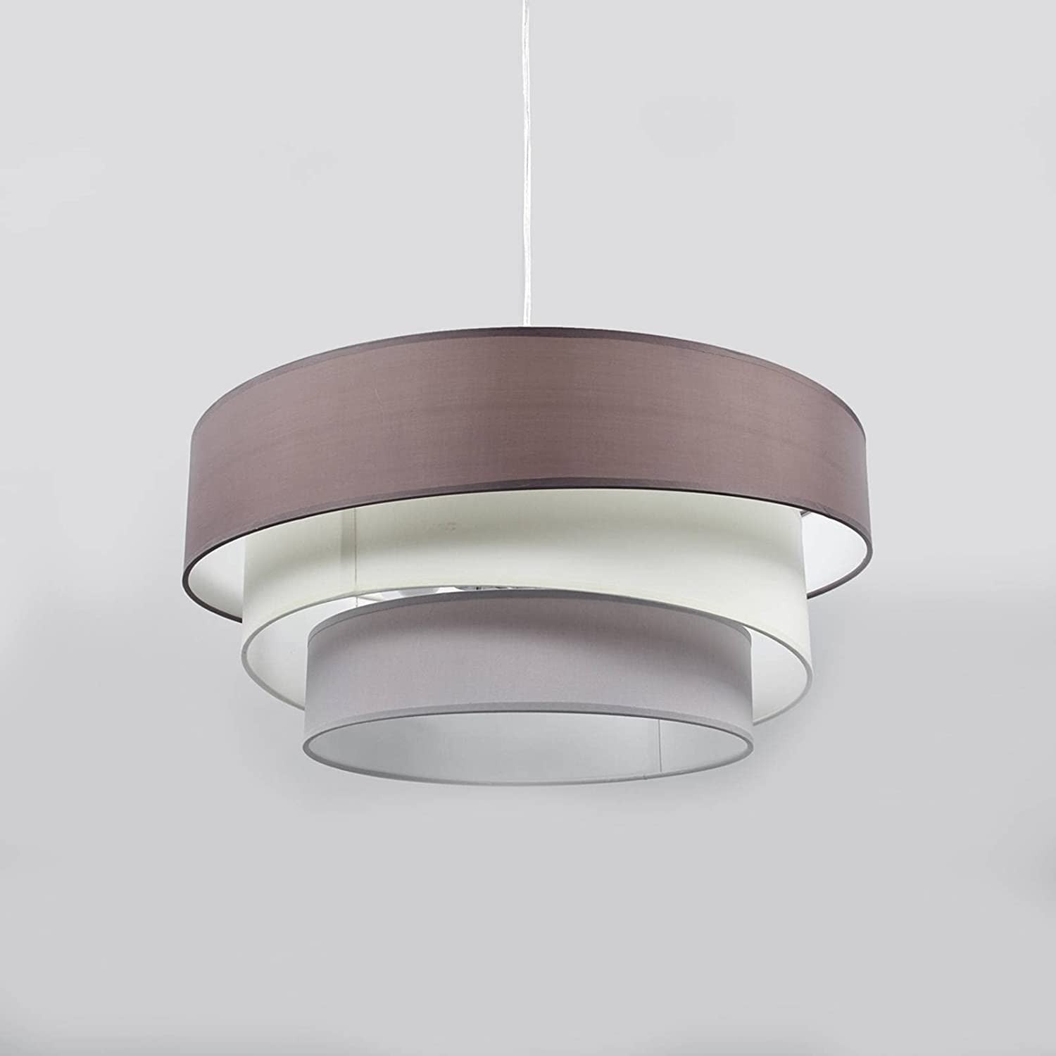 Melia pakabinamas šviestuvas rudos ir pilkos spalvos