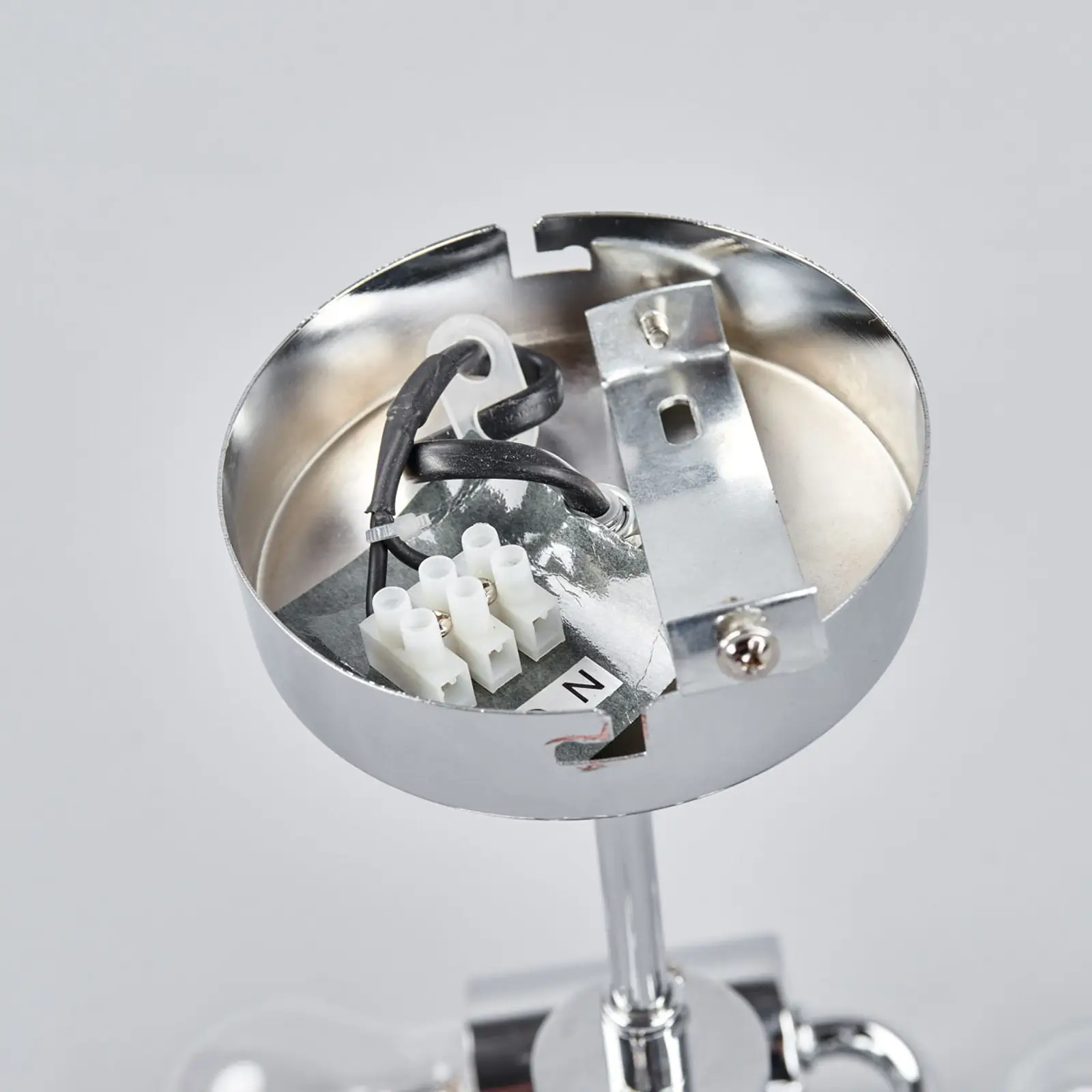 Melia lubų šviestuvas rudos ir pilkos spalvos