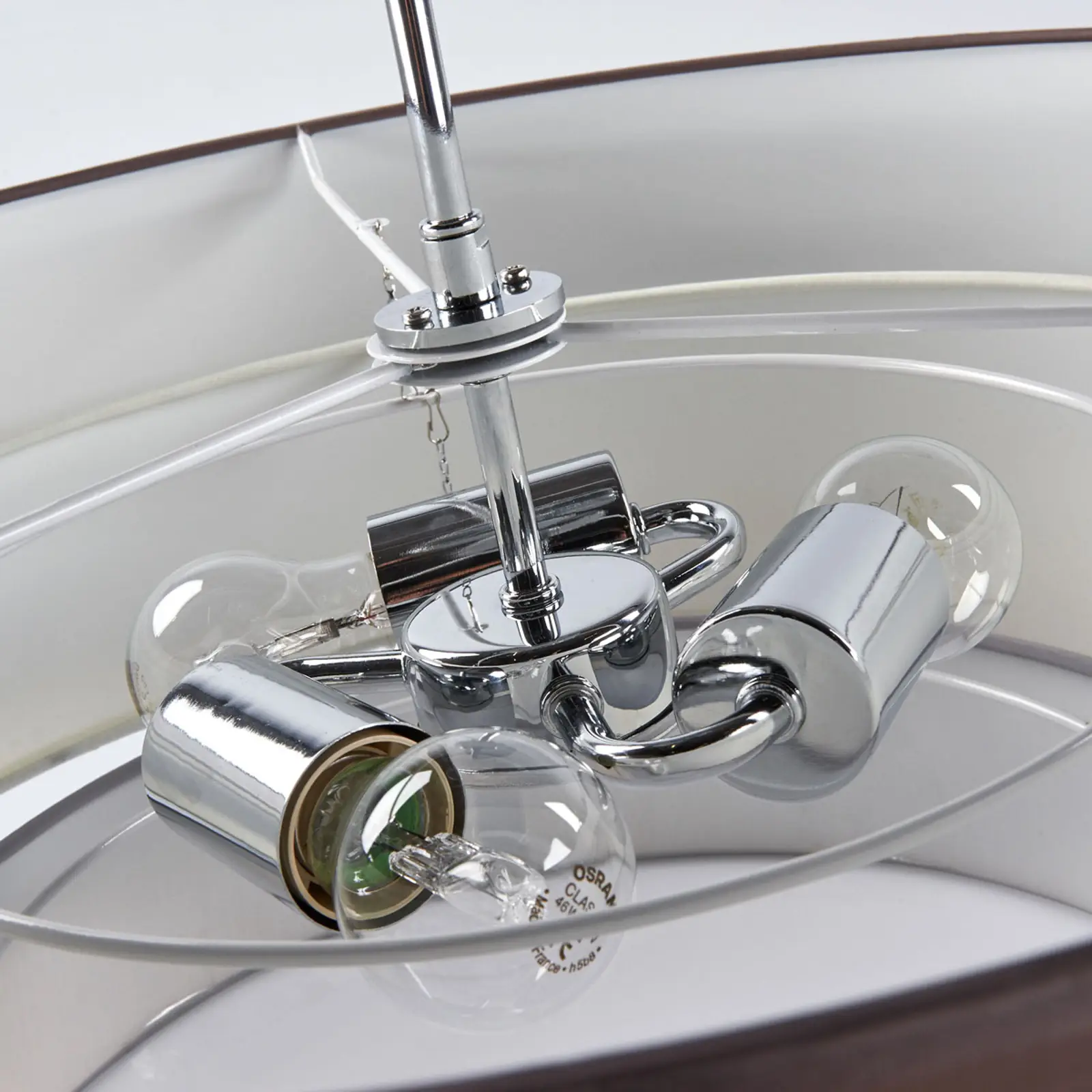 Melia lubų šviestuvas rudos ir pilkos spalvos