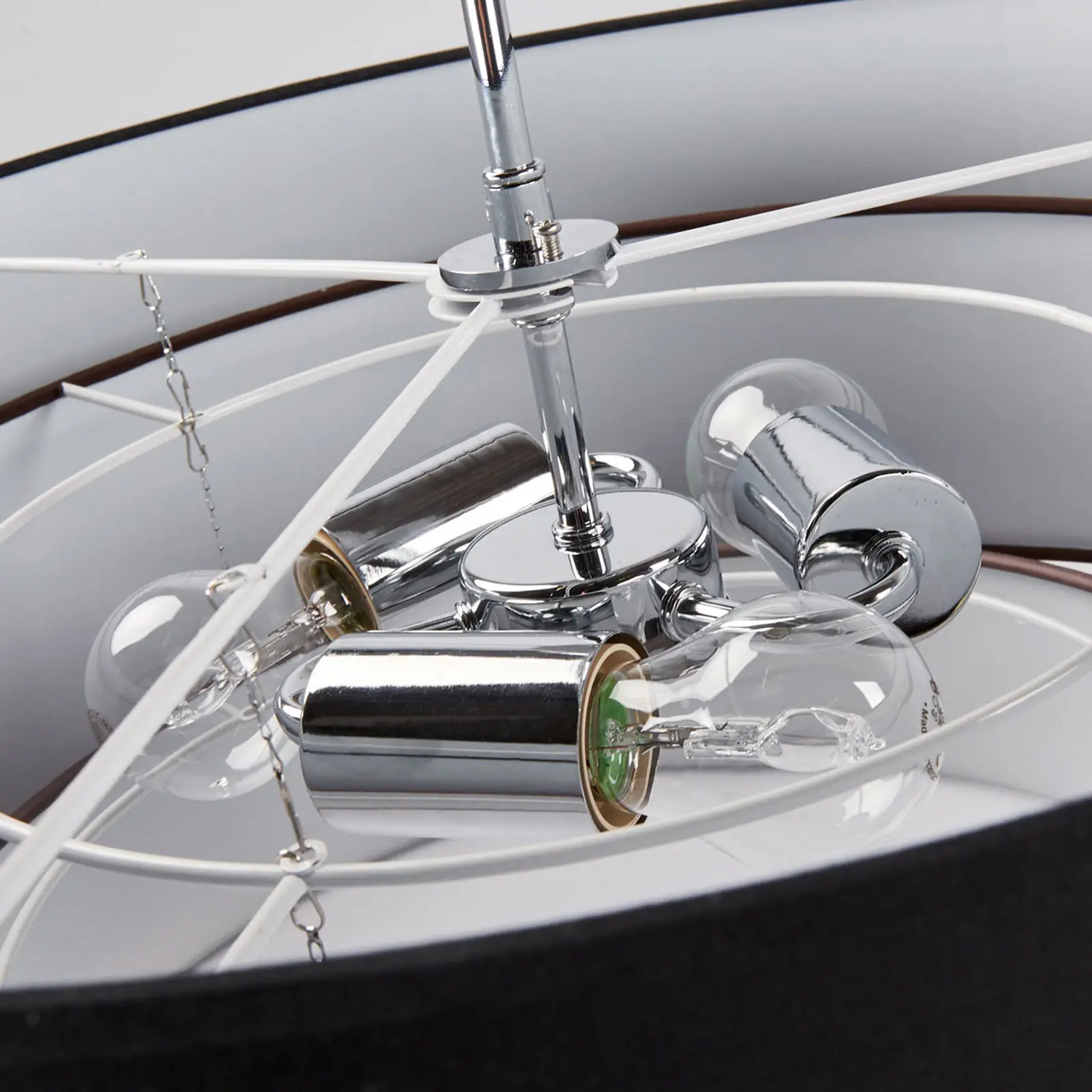 Melia lubinis šviestuvas, juodos ir rudos spalvos