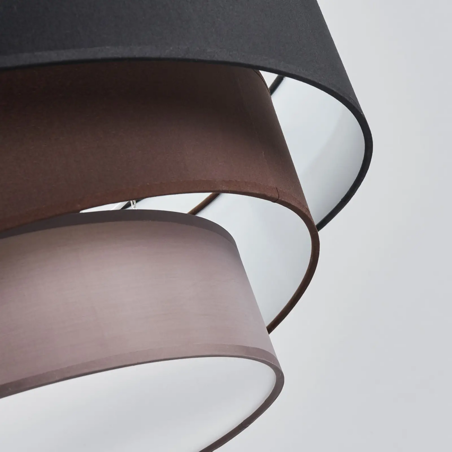 Melia lubinis šviestuvas, juodos ir rudos spalvos