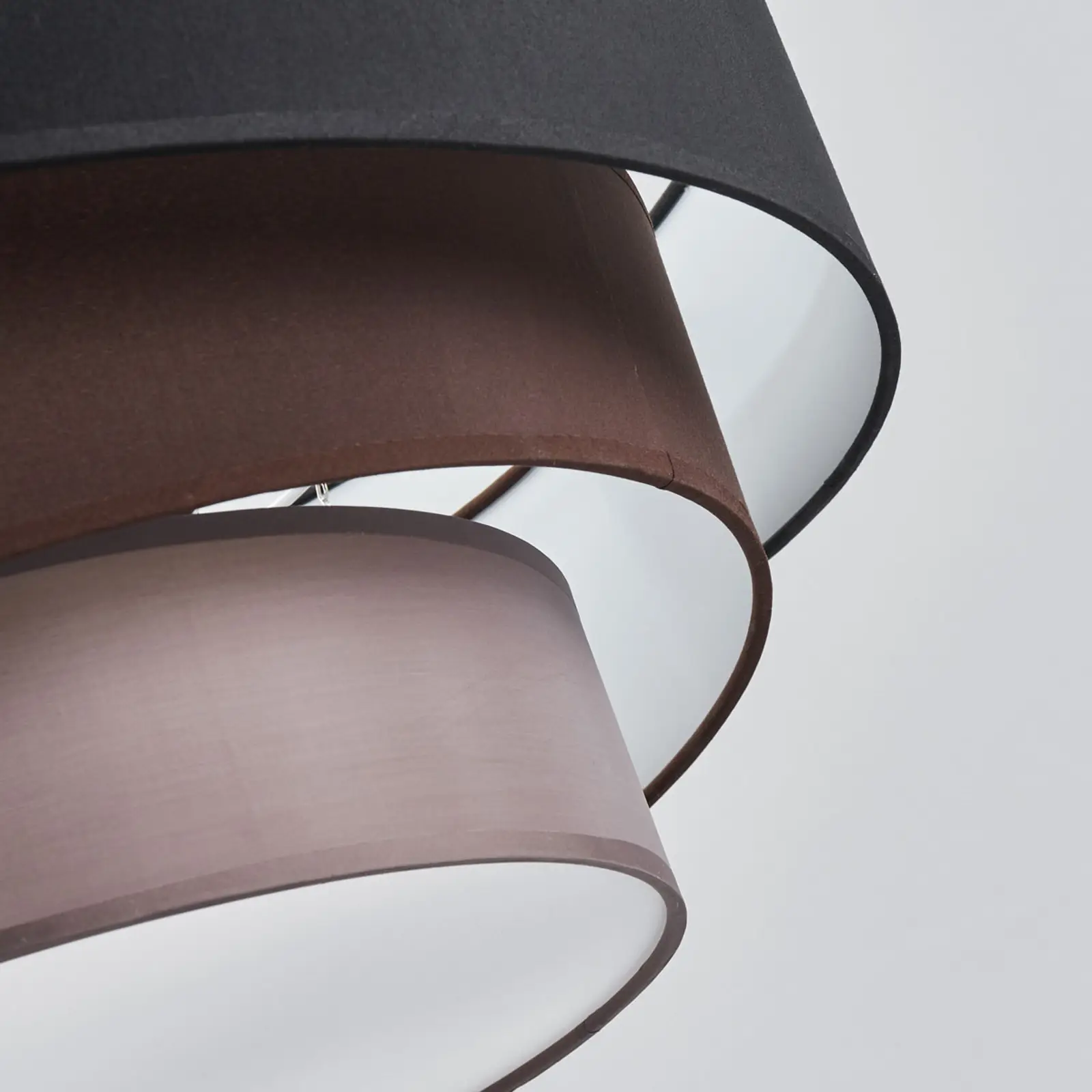 Melia lubinis šviestuvas, juodos ir rudos spalvos