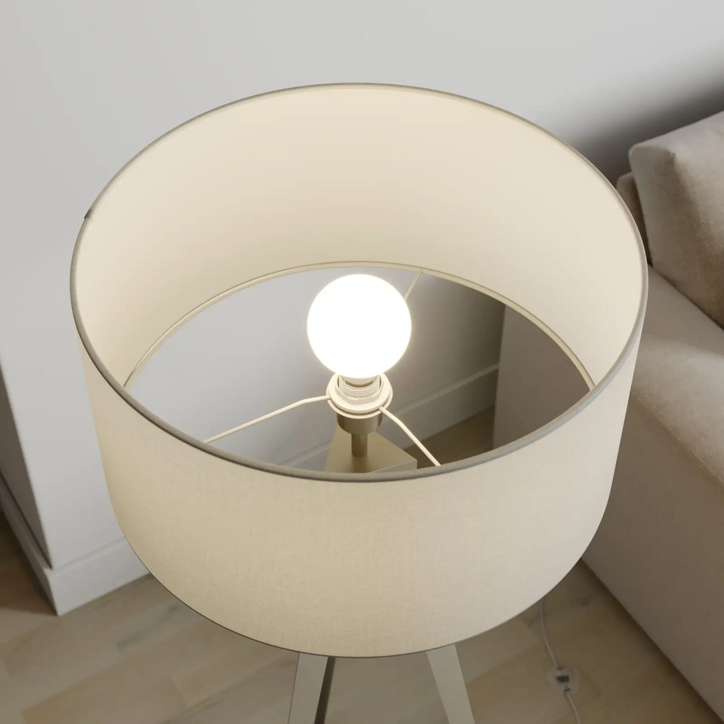 Lindby Benik trikojis toršeras, baltas, nikelis