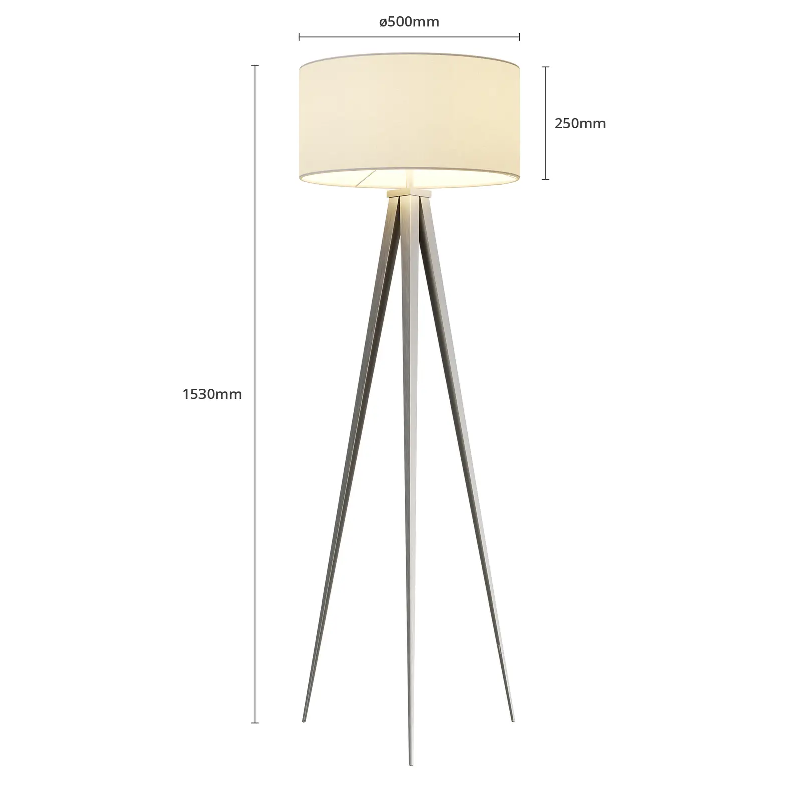 Lindby Benik trikojis toršeras, baltas, nikelis