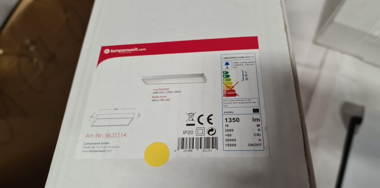 Esila - LED lubų šviestuvas virtuvei, koridoriui ir biurui