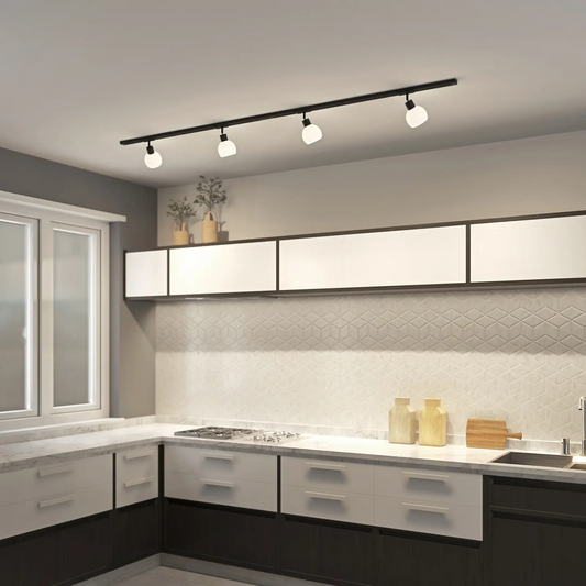 Lindby Jeanit 1 fazių LED takelis, juodas