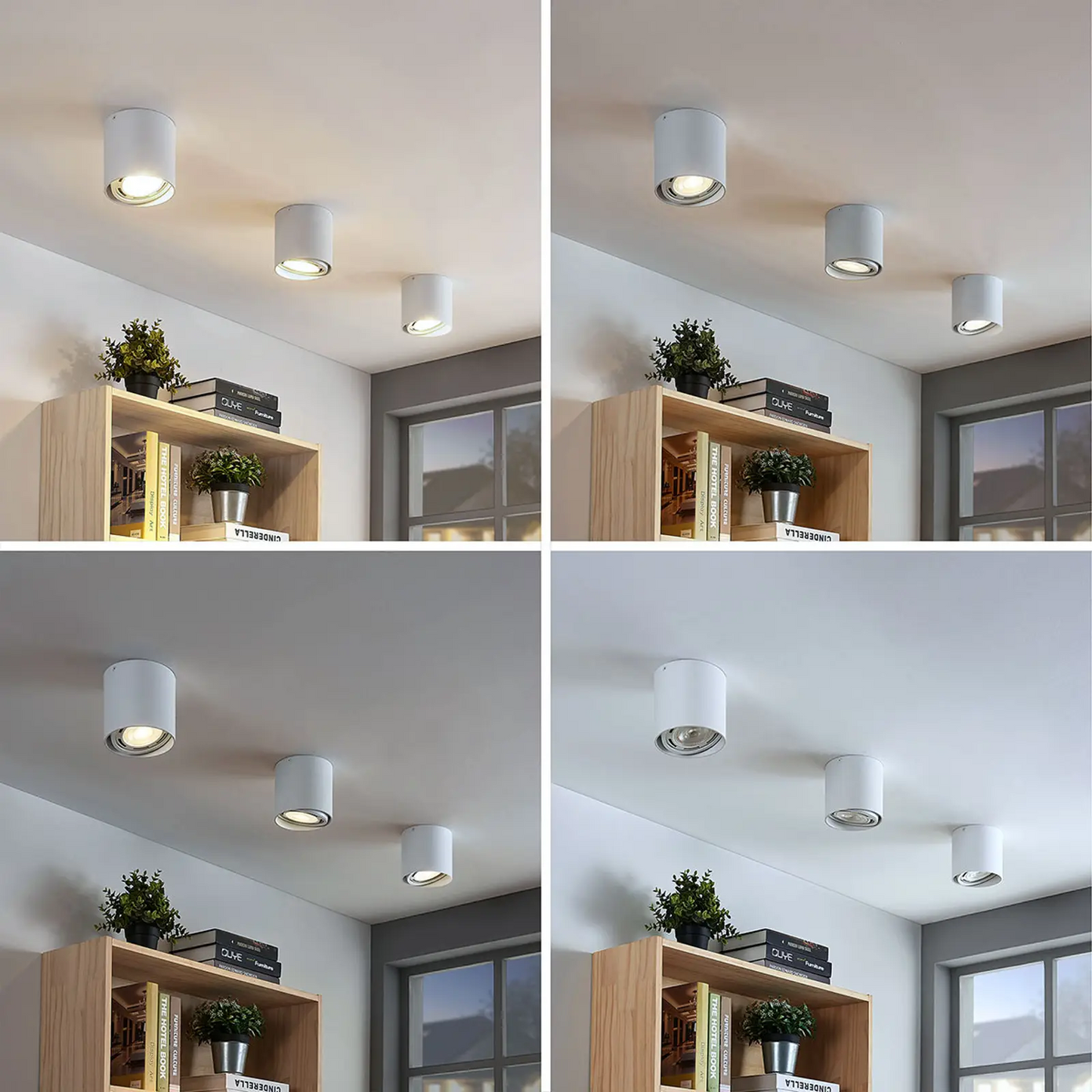 Rosalie LED apatinis apšvietimas, reguliuojamas reguliavimas, 1 lemputė, apvalus, baltas