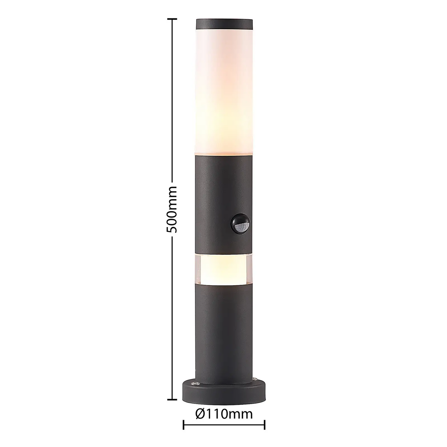 Lindby Okari pjedestalo šviestuvas pagamintas iš aliuminio su jutikliu