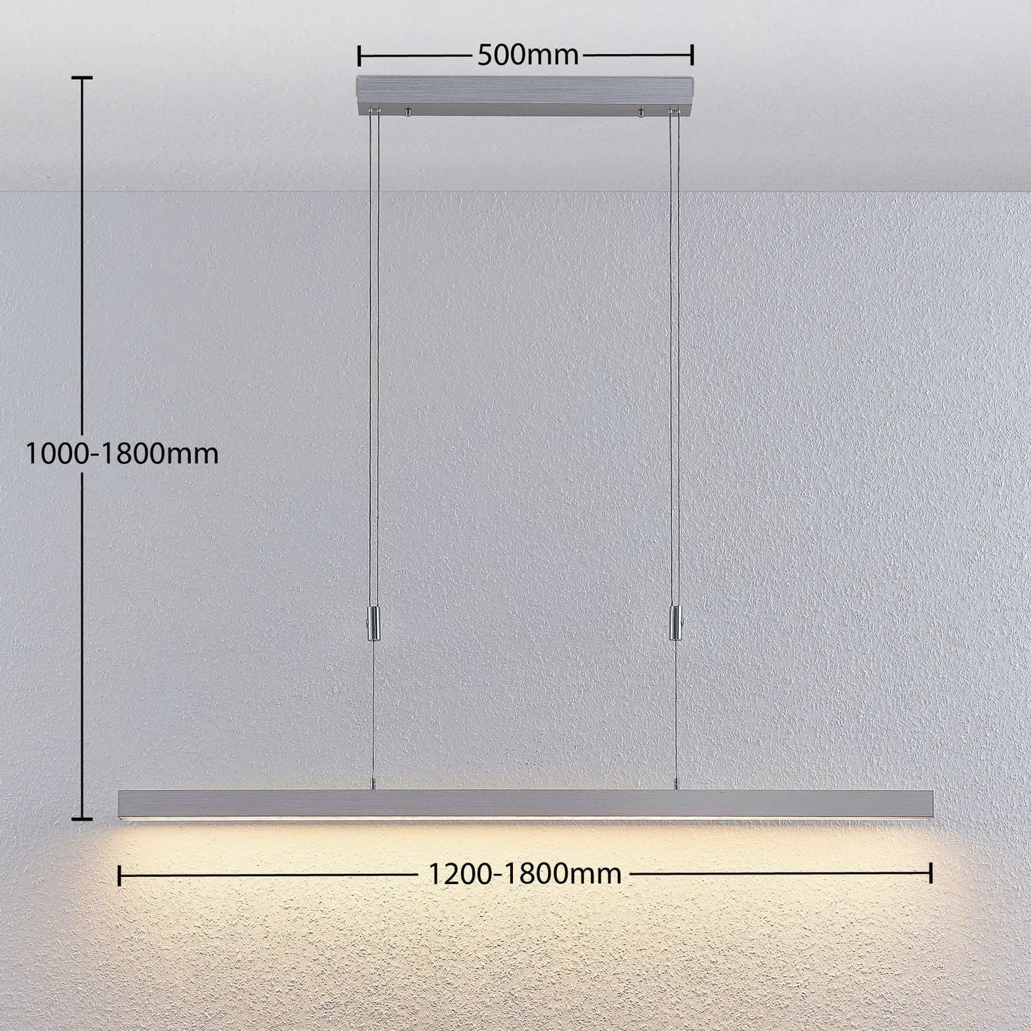 Merrit LED pakabinamas šviestuvas su aliuminio jutikliniu reguliatoriumi