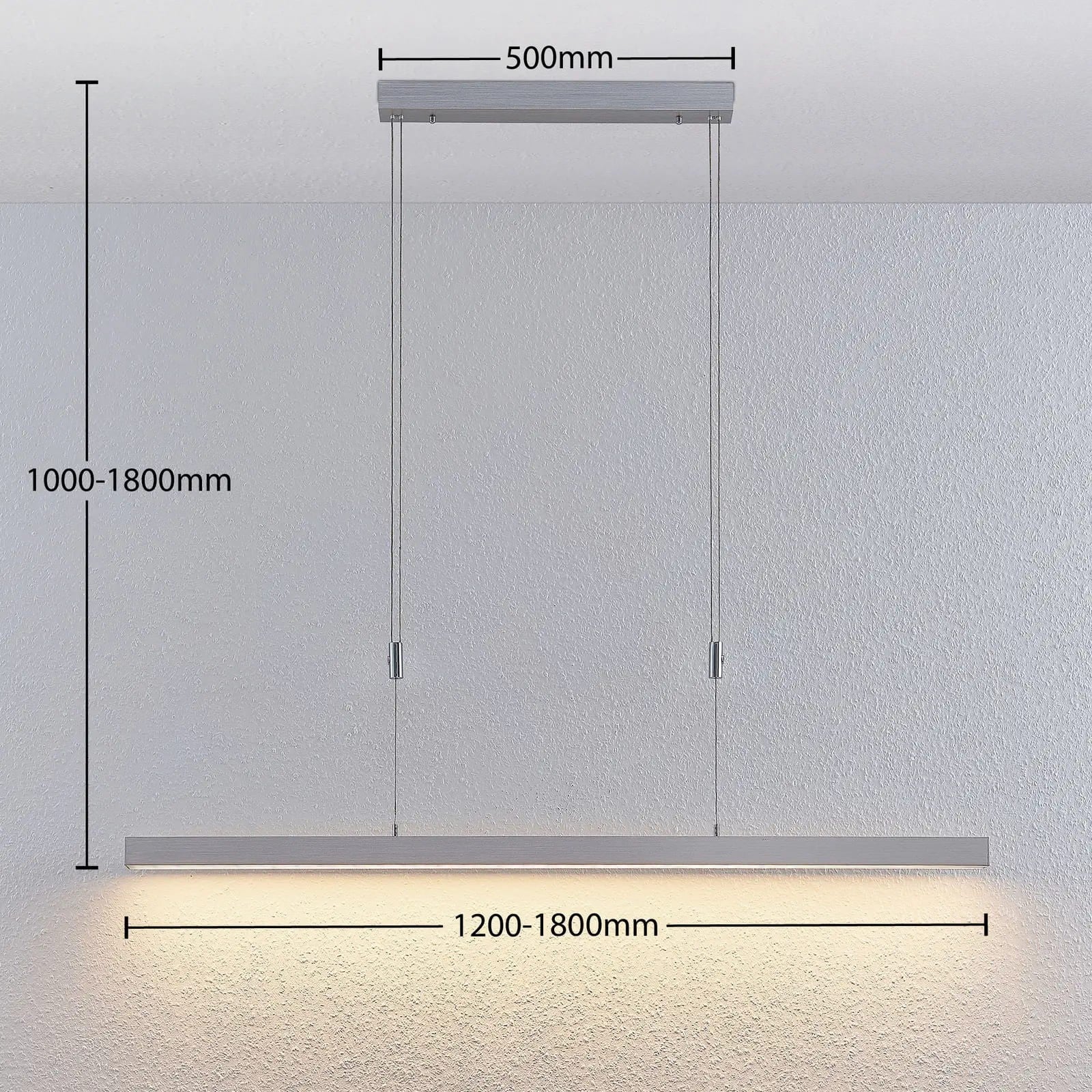 Merrit LED pakabinamas šviestuvas su aliuminio jutikliniu reguliatoriumi