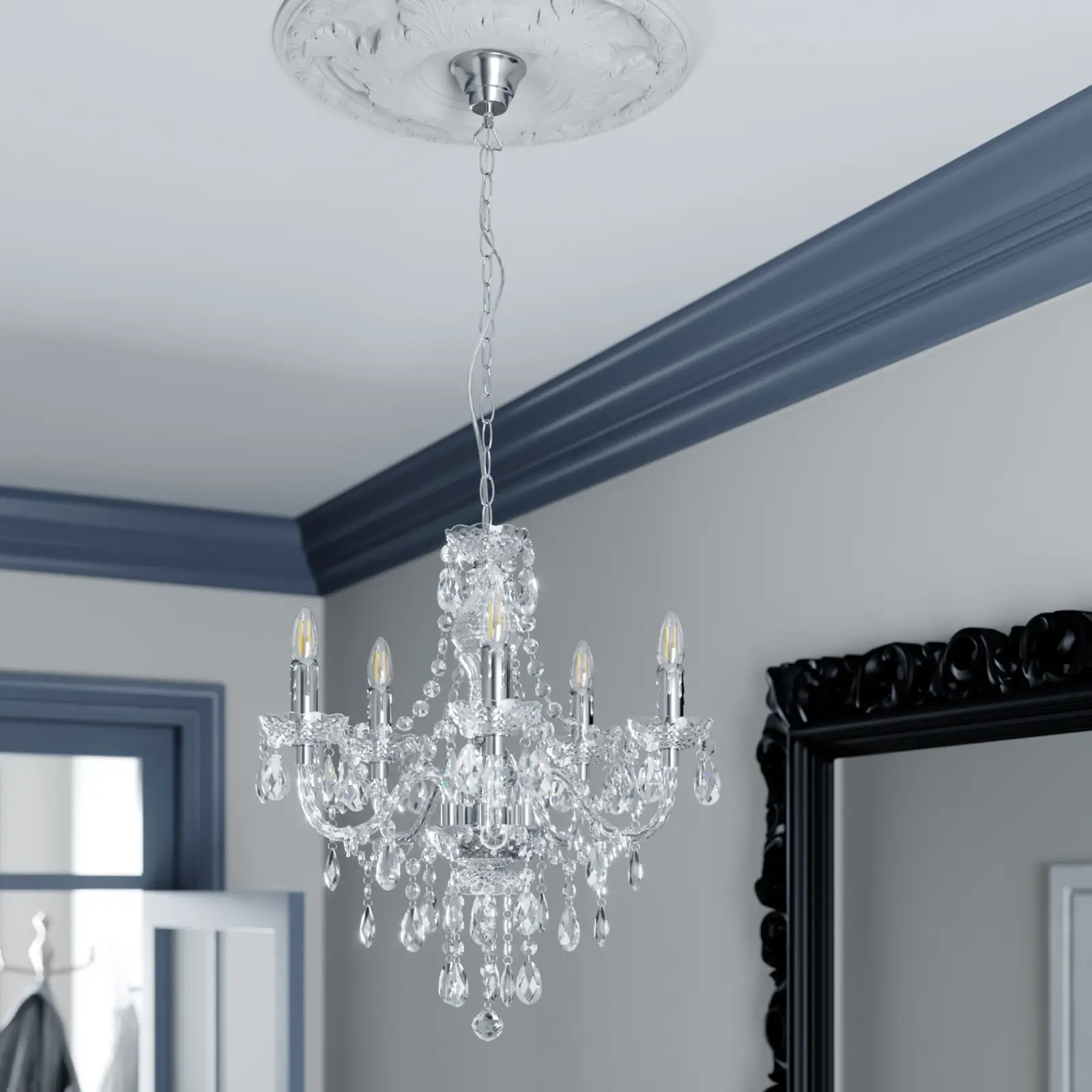 5 šviesų liustra Merida