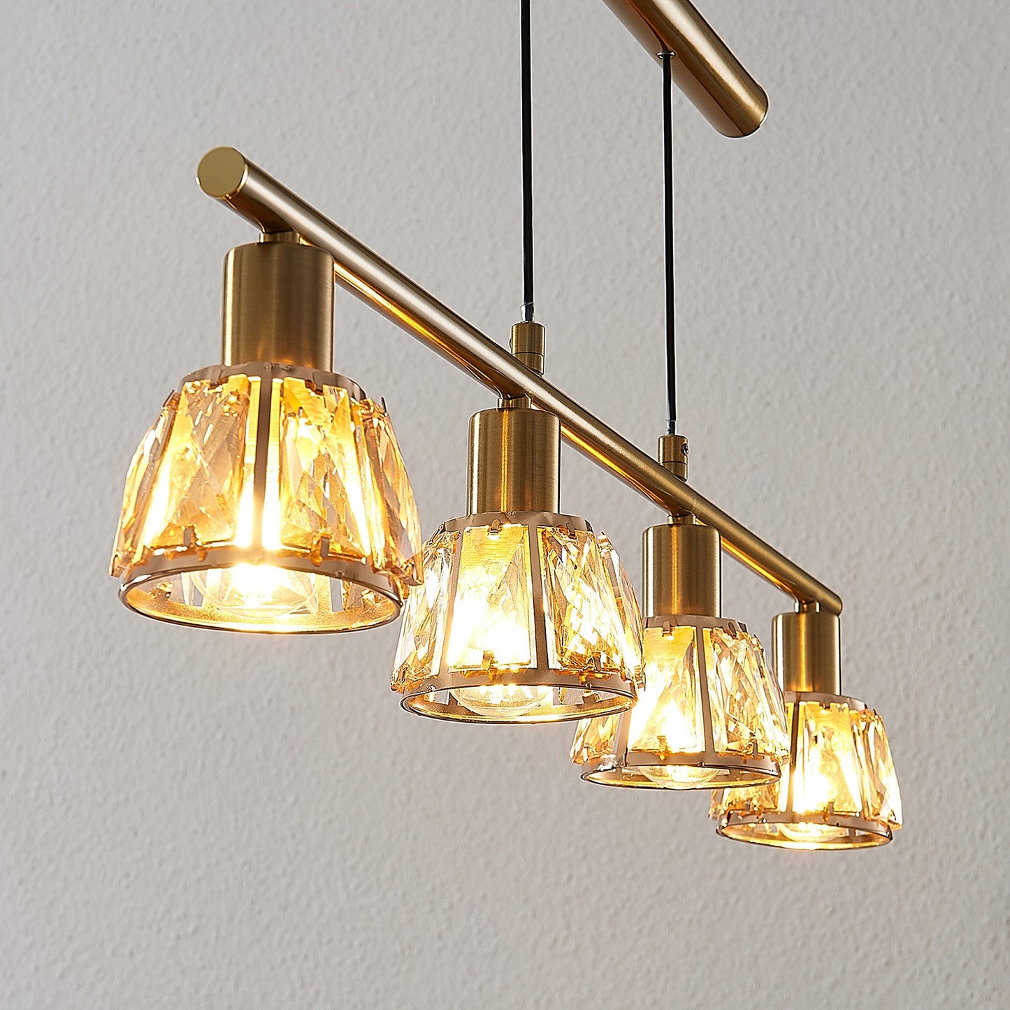 Lindby Kosta pakabinamas šviestuvas, reguliuojamo aukščio žalvaris