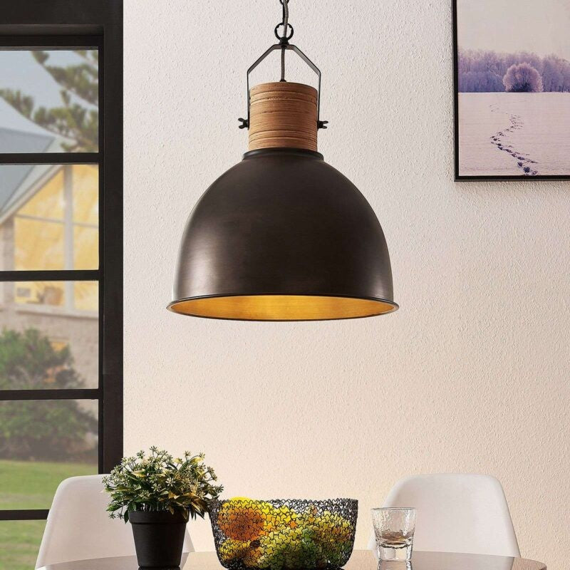 Lindby Arina pakabinamas šviestuvas pagamintas iš metalo ir medžio