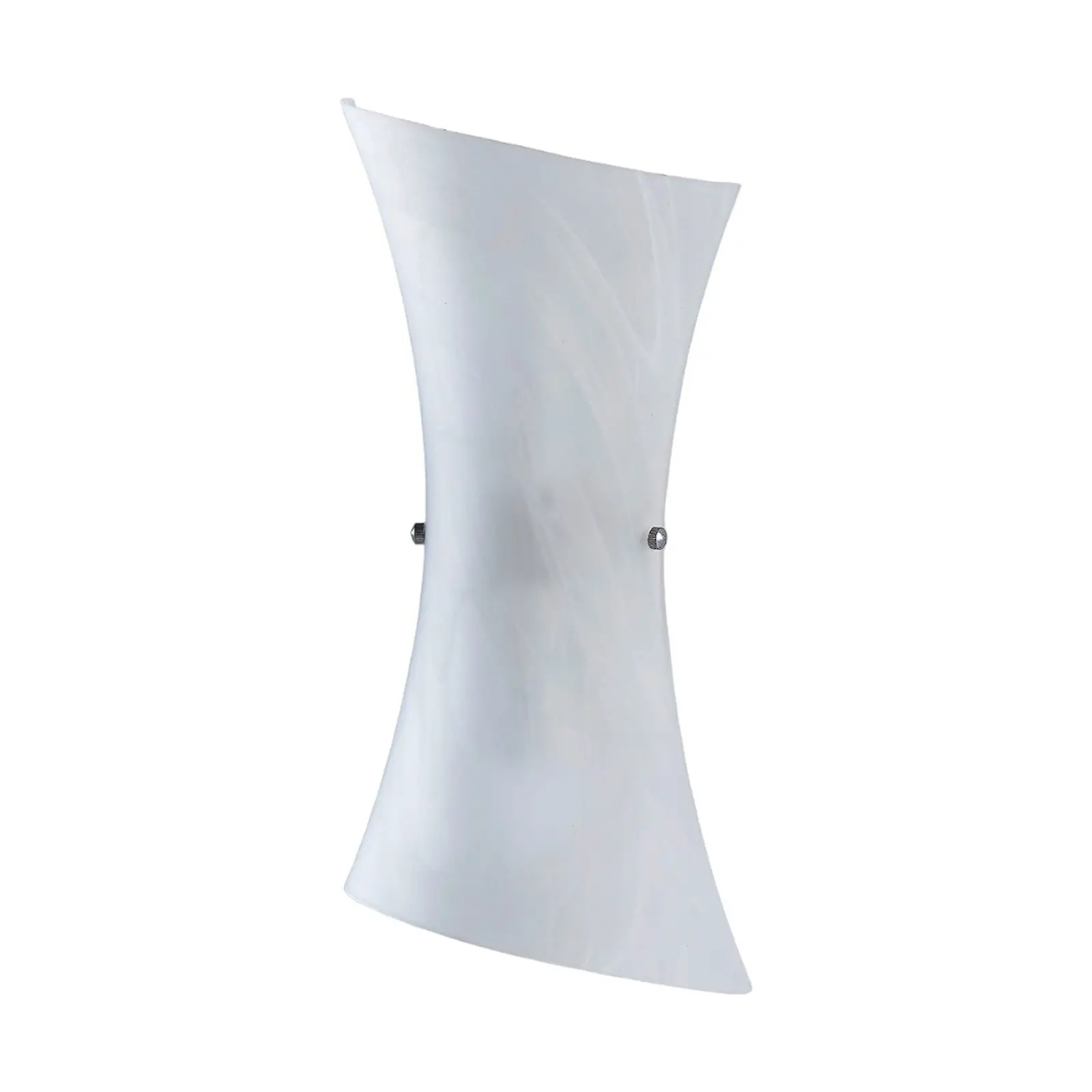 Baltas LED stiklinis sieninis šviestuvas Ebba