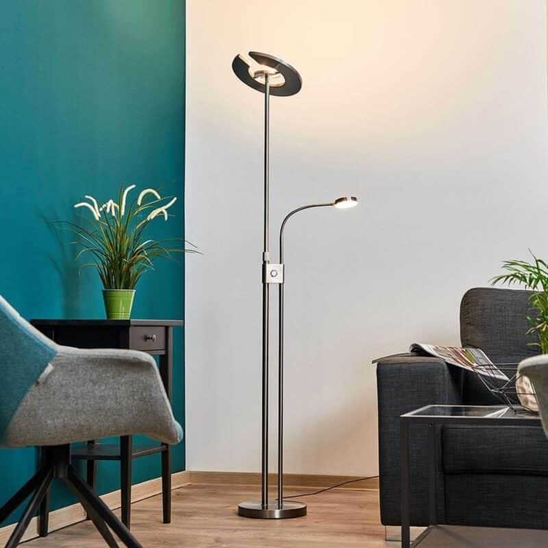 Linna LED aukštyn šviestuvas su reguliatoriumi ir skaitymo lempa