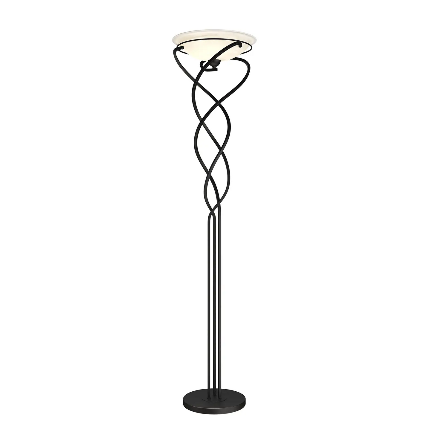 Lindby Lilou šviestuvas, stiklinis dubuo, senovinis rudas