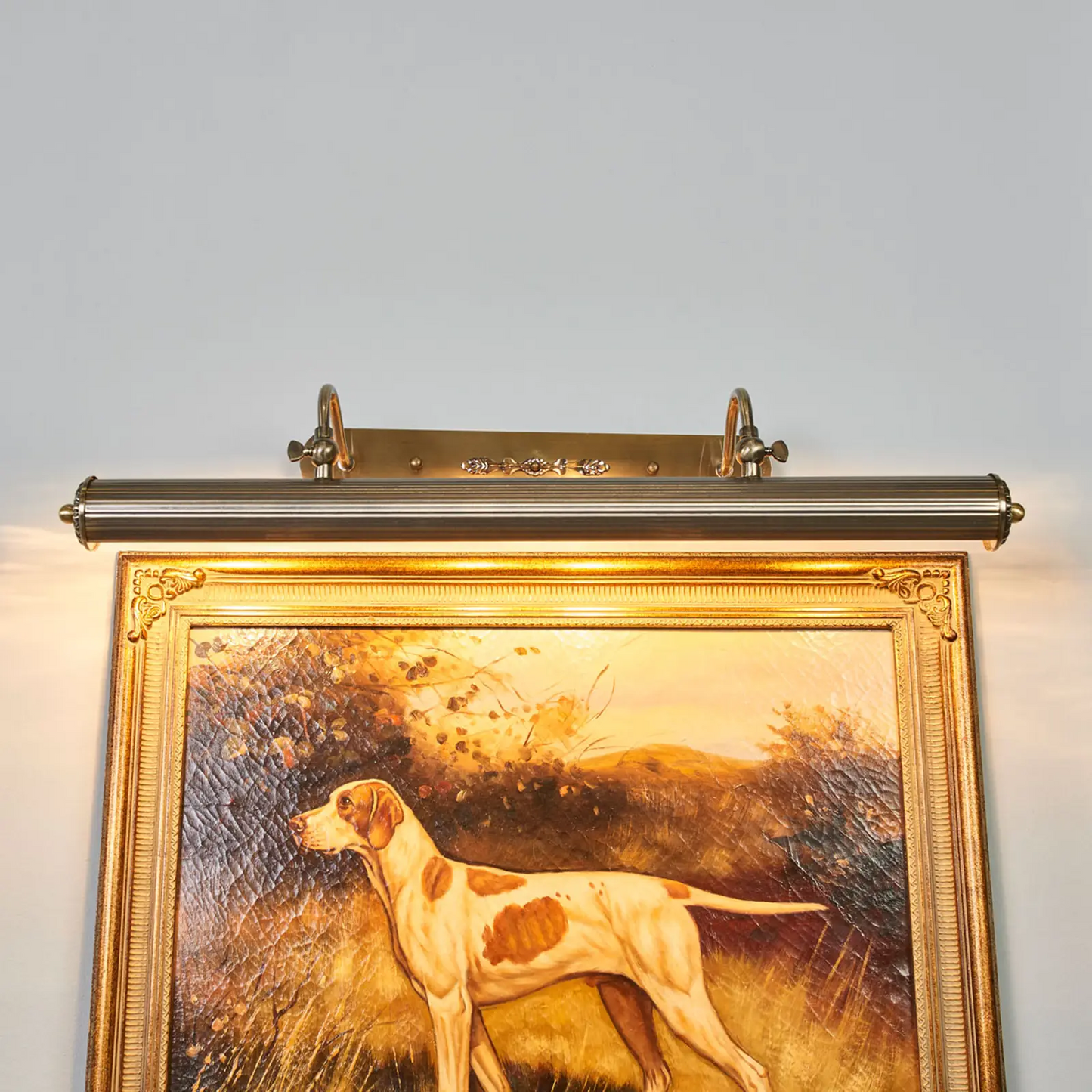 Ilga paveikslo lempa Joely iš antikvarinio žalvario