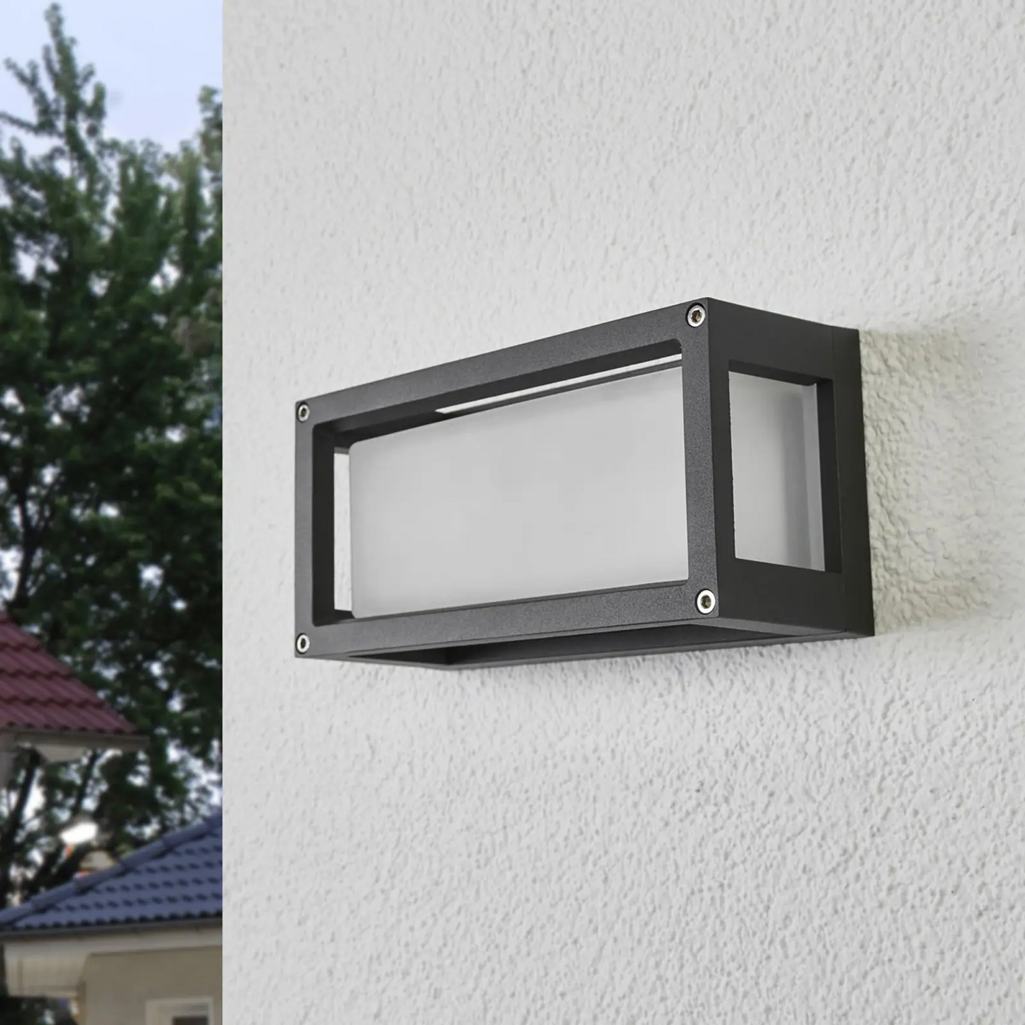 Aurelien - lauko sieninis šviestuvas pilku rėmeliu