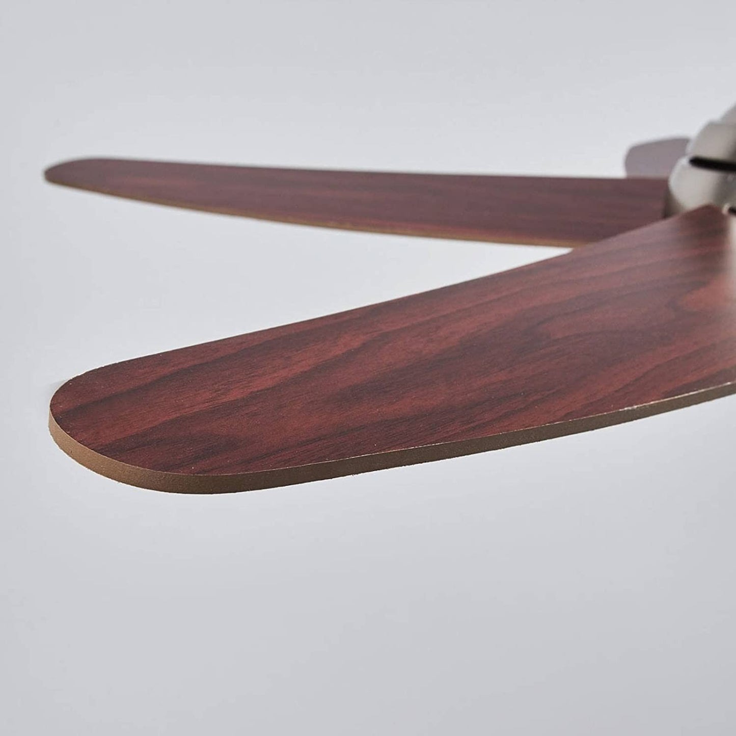 Lindby Anneka LED lubų ventiliatorius, wenge spalvos